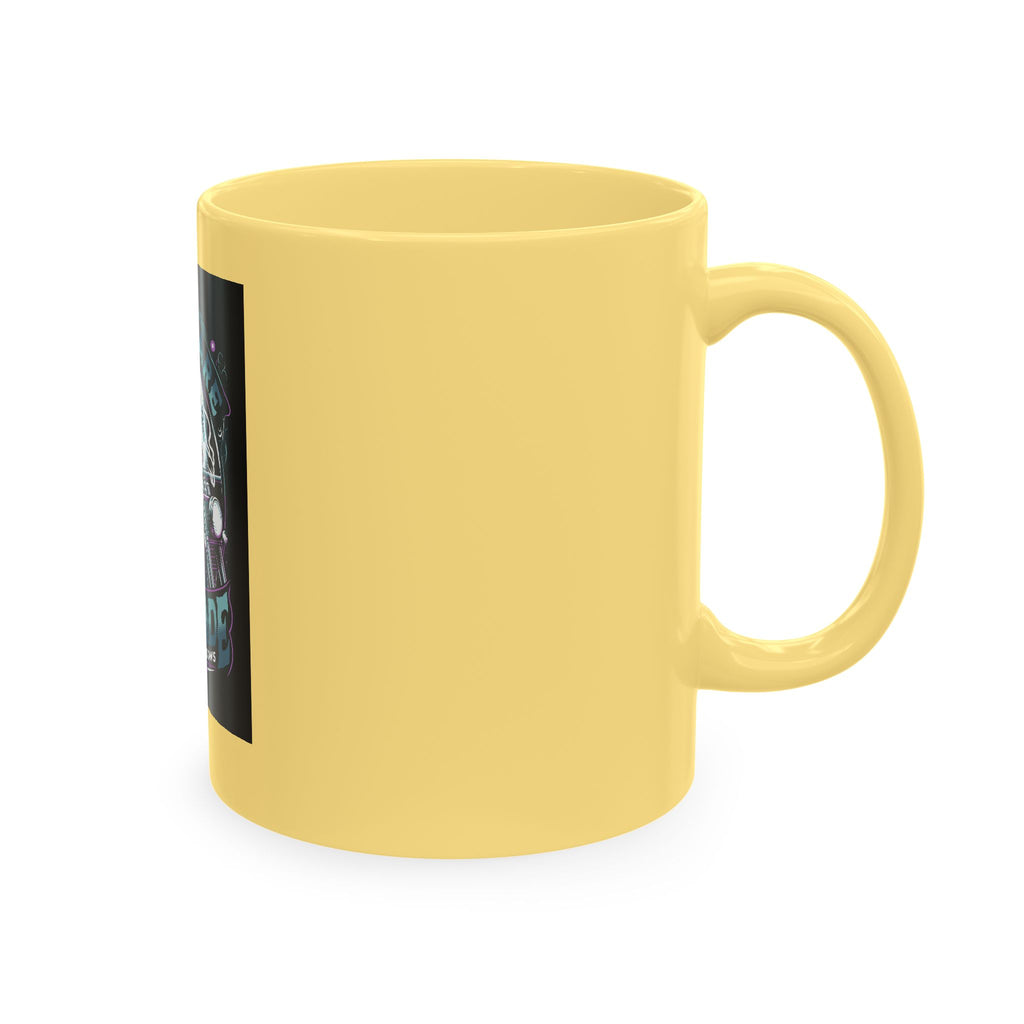Nightmare Renegade Ceramic Mug — Grim Reaper Biker "King of the Shadows" Coffee Cup