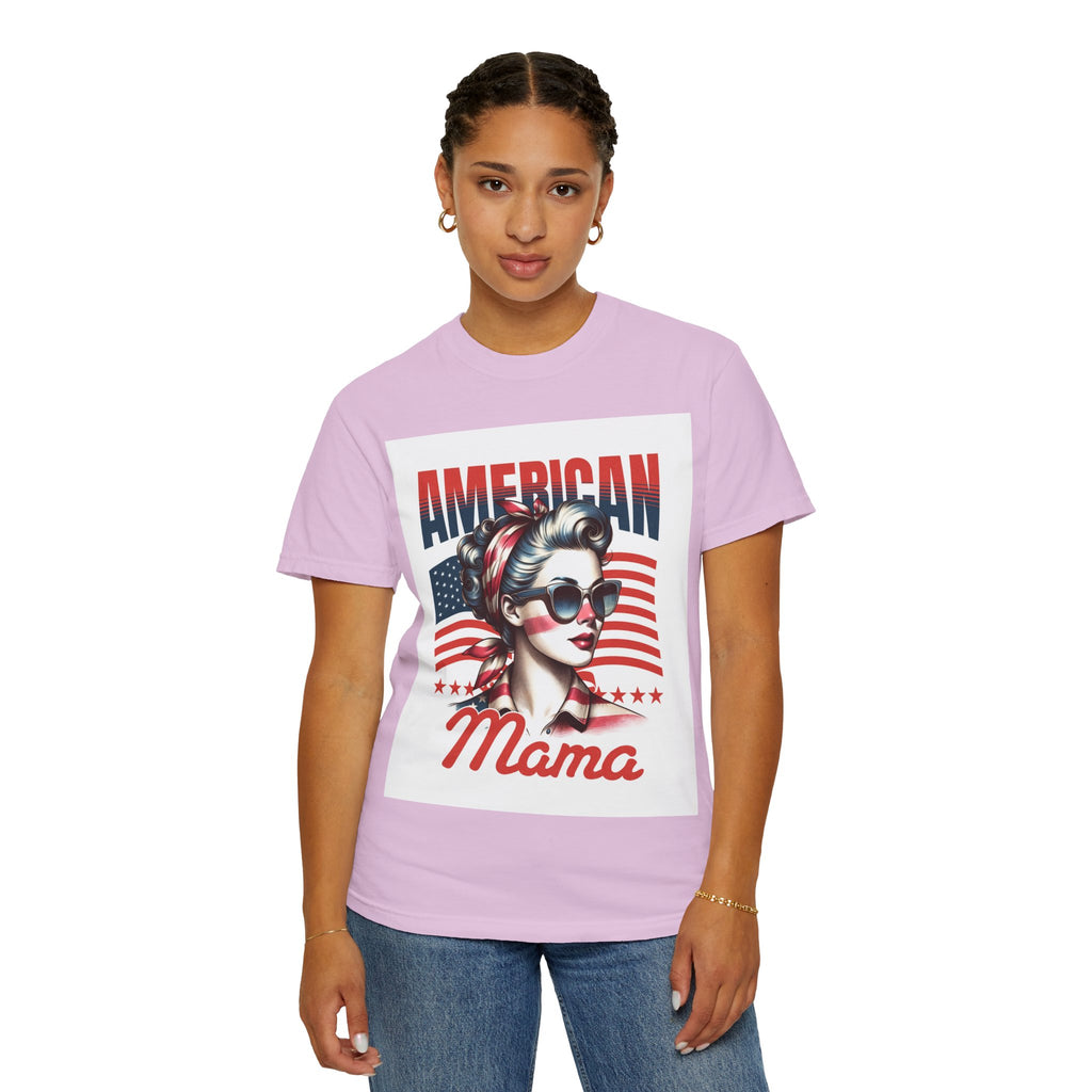 American Mama T‑Shirt — Vintage Patriotic Mom Tee