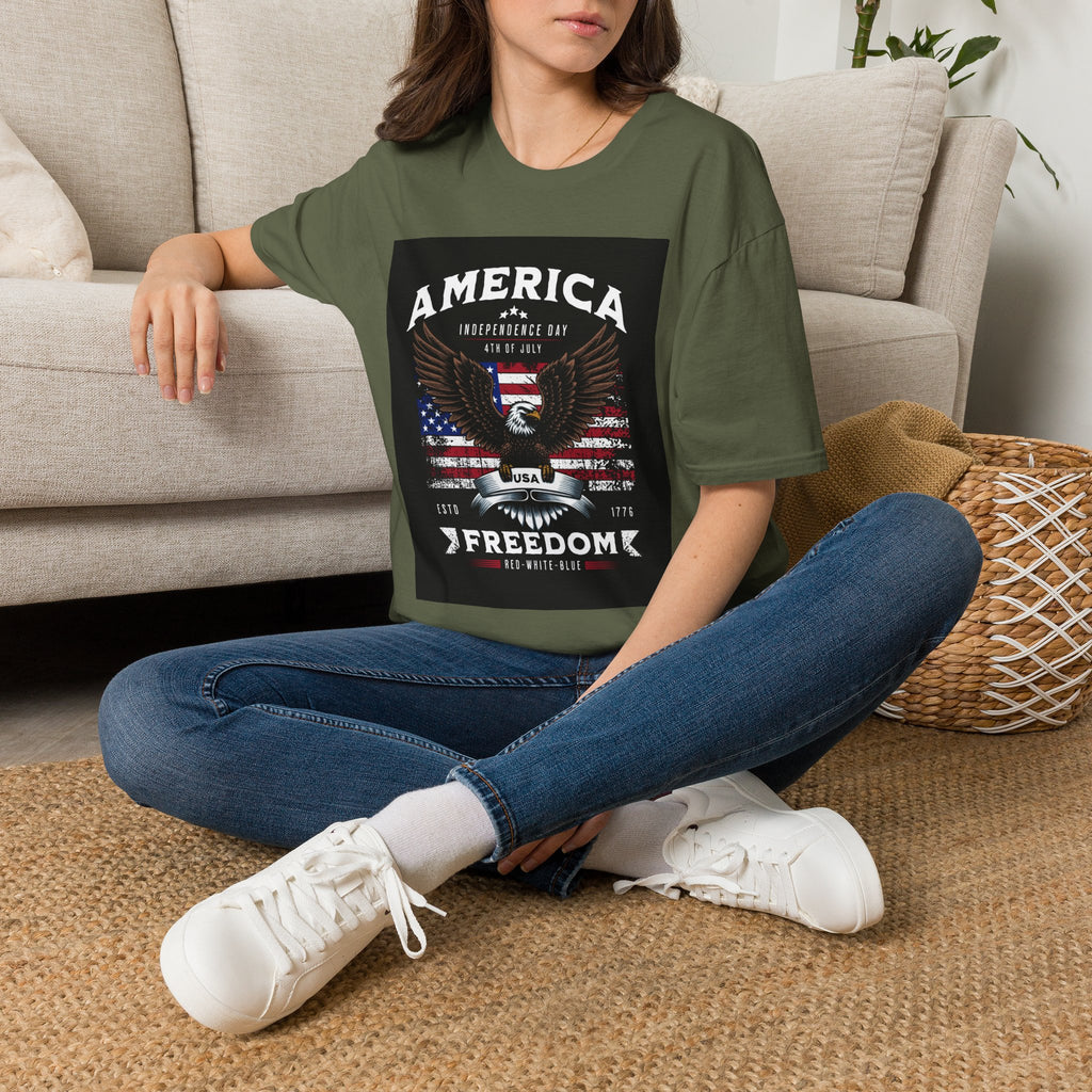 America Eagle T-Shirt — Independence Day Freedom Graphic Tee