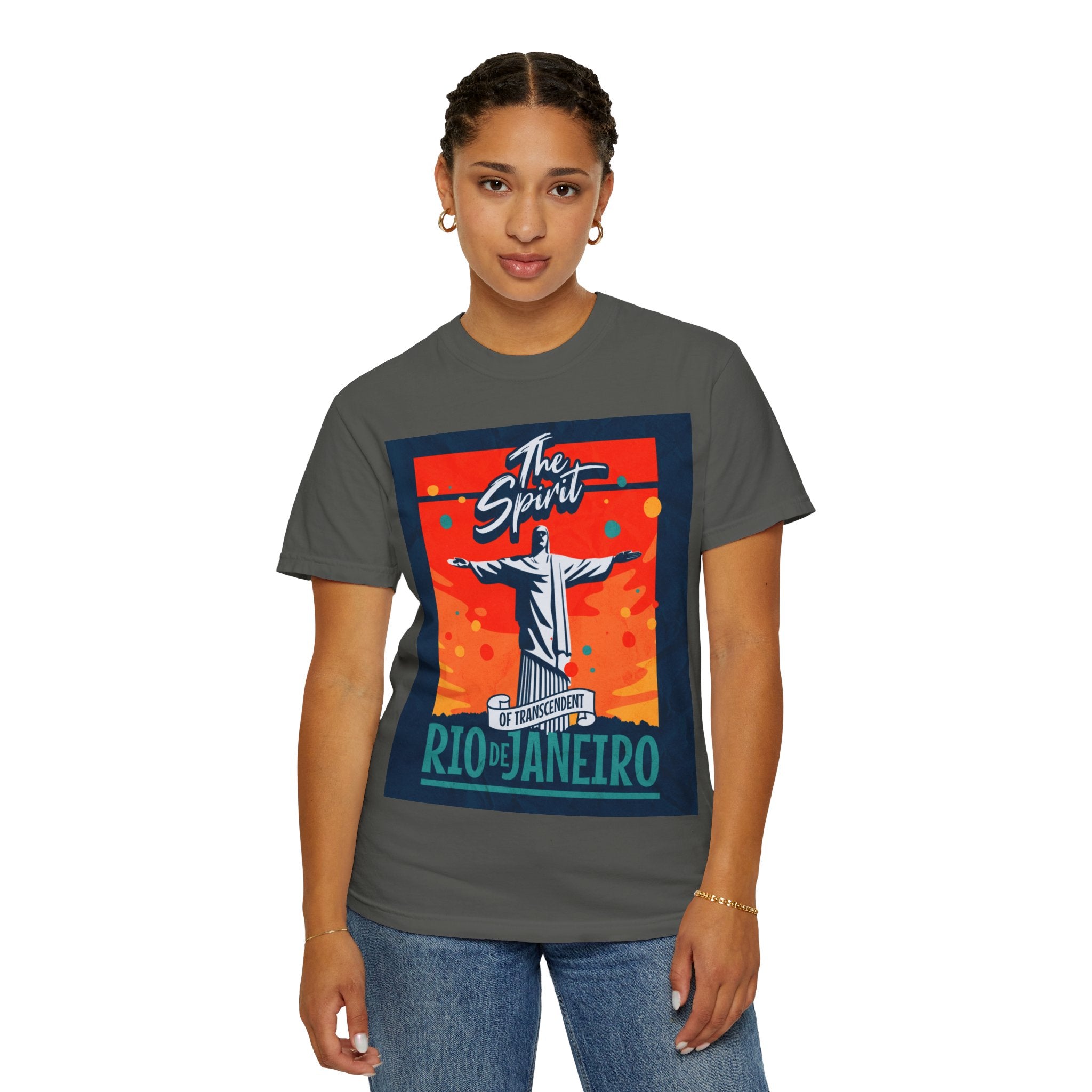 Rio de Janeiro Christ the Redeemer Poster T-Shirt — 'The Spirit' Graphic Tee