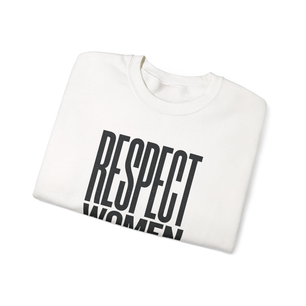 Respect Women Athletes Crewneck Sweatshirt | Women’s Sports Fandom, Athlete Support