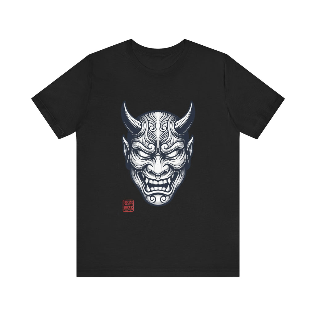 Demon Hannya Mask T‑Shirt — Japanese Oni Tattoo Graphic Tee