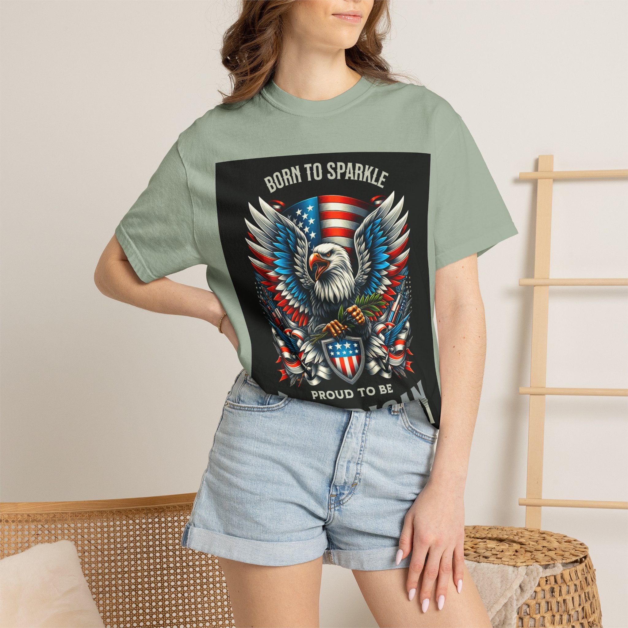 Born to Sparkle Proud to Be American T-Shirt