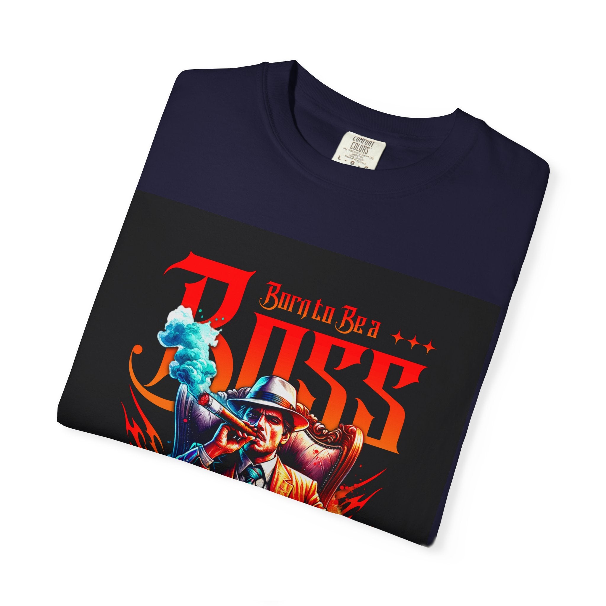 Boss Vintage Graphic T-Shirt — "Born to Be a Boss" Retro Mafia Design