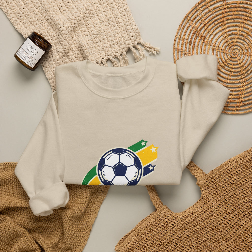 Futebol Brasil Sweatshirt | Brazil Soccer Flag Colors, National Pride