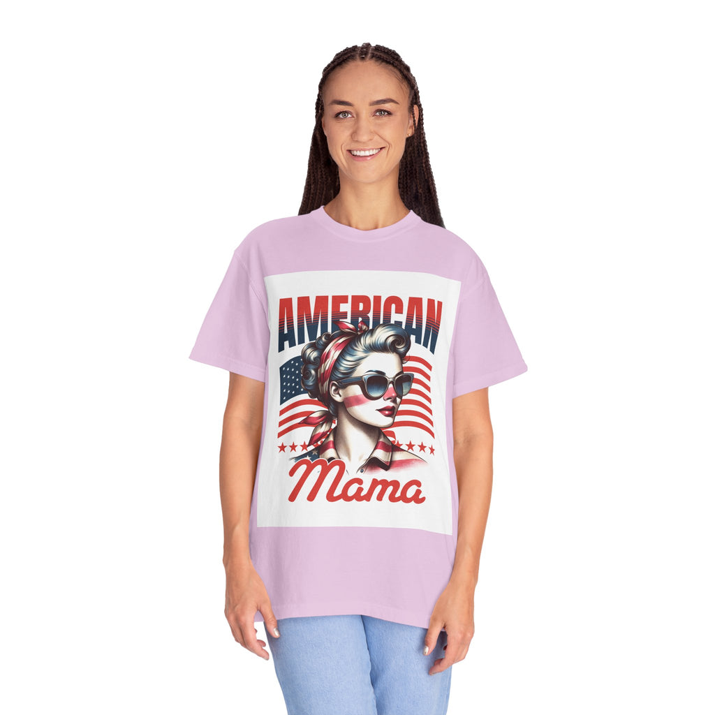 American Mama T‑Shirt — Vintage Patriotic Mom Tee