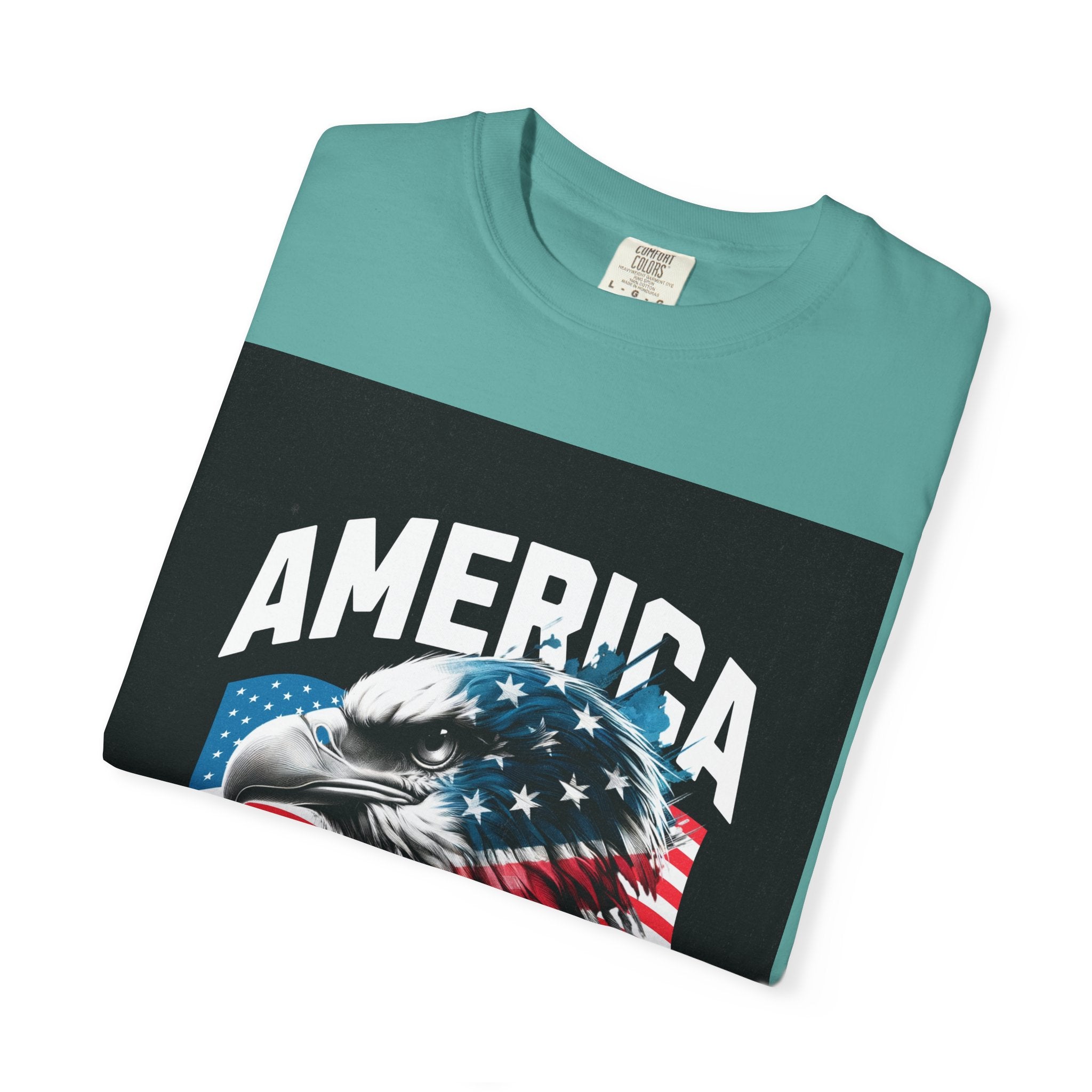 Independence Day T-shirt — 'America' Eagle Flag 4th of July Tee