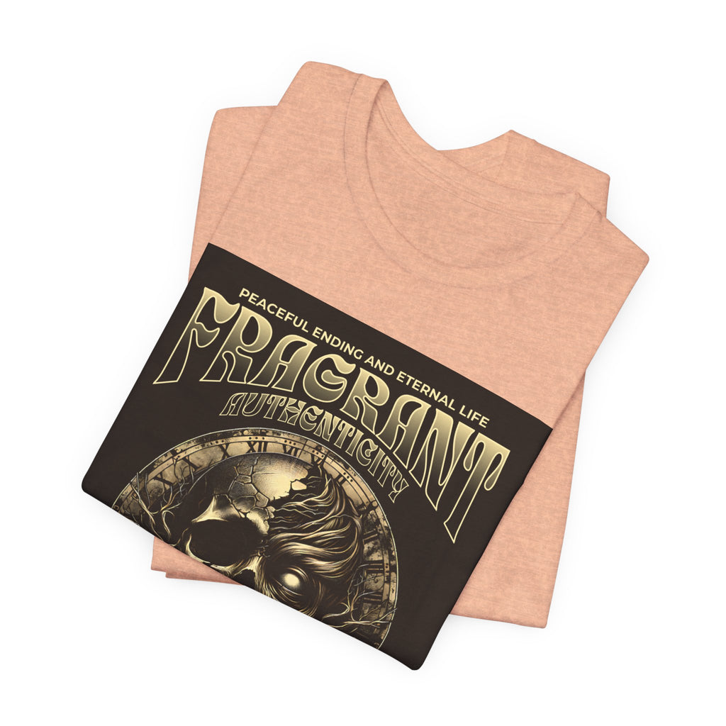 Skull & Roses Graphic Tee — "Fragrant" Vintage Gothic Band Shirt