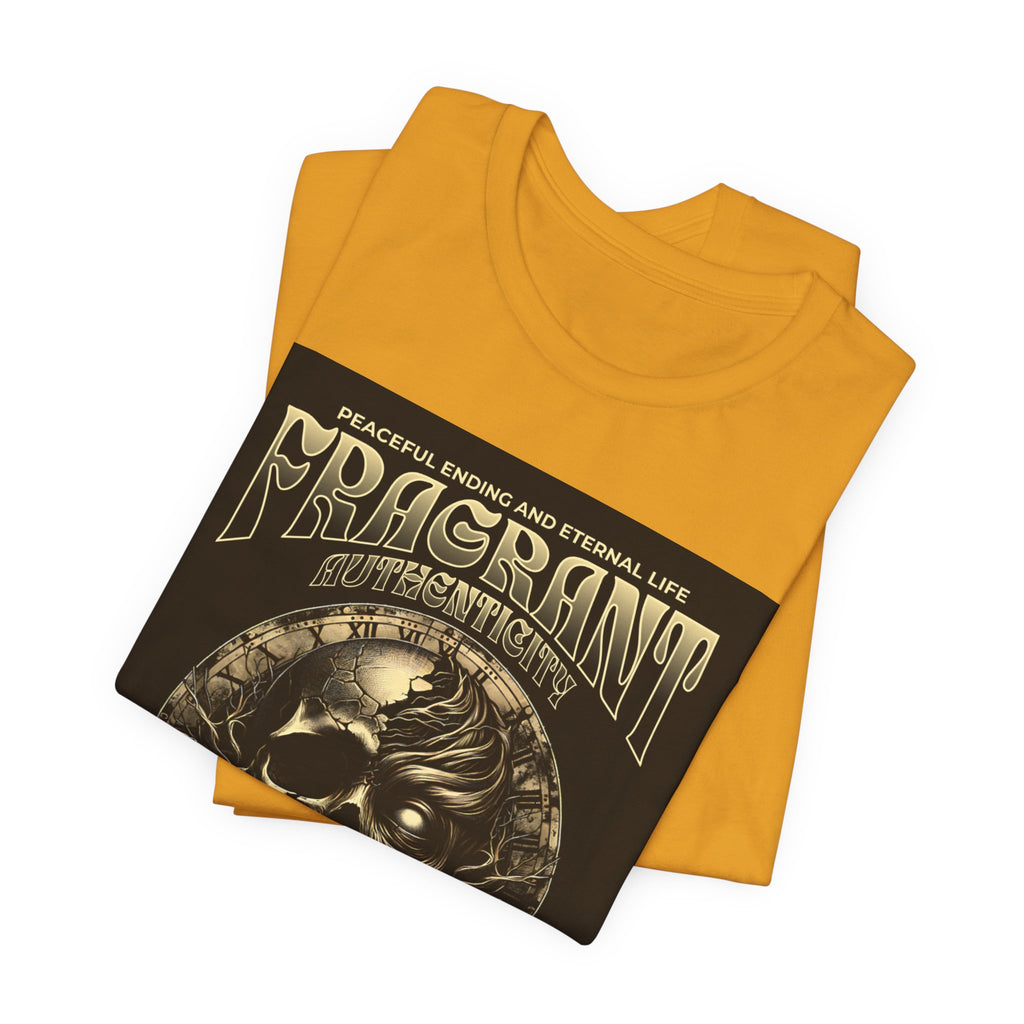 Skull & Roses Graphic Tee — "Fragrant" Vintage Gothic Band Shirt