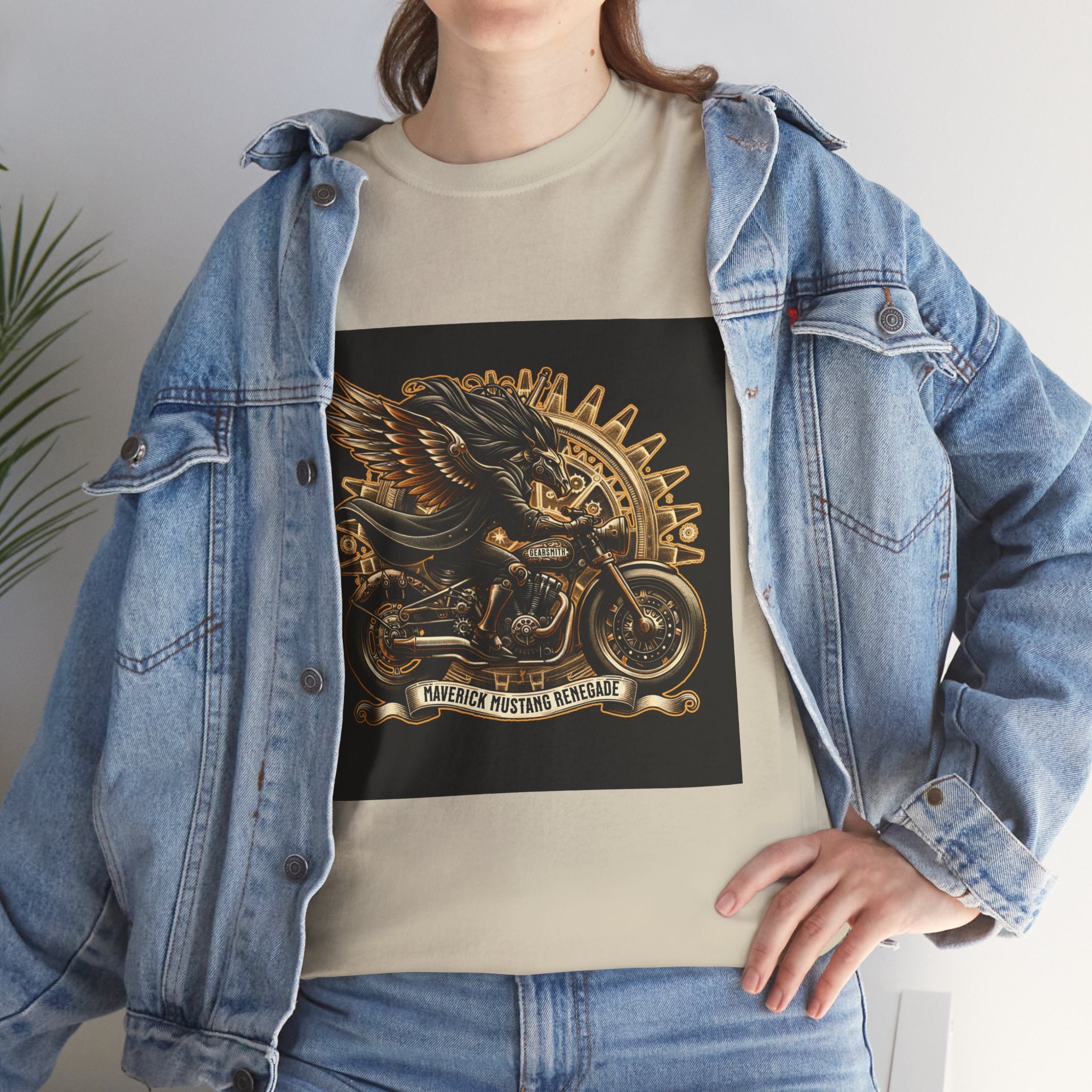 Vintage Winged Motorcycle Tee — "Ride Forever, Ride Free" Biker T-Shirt