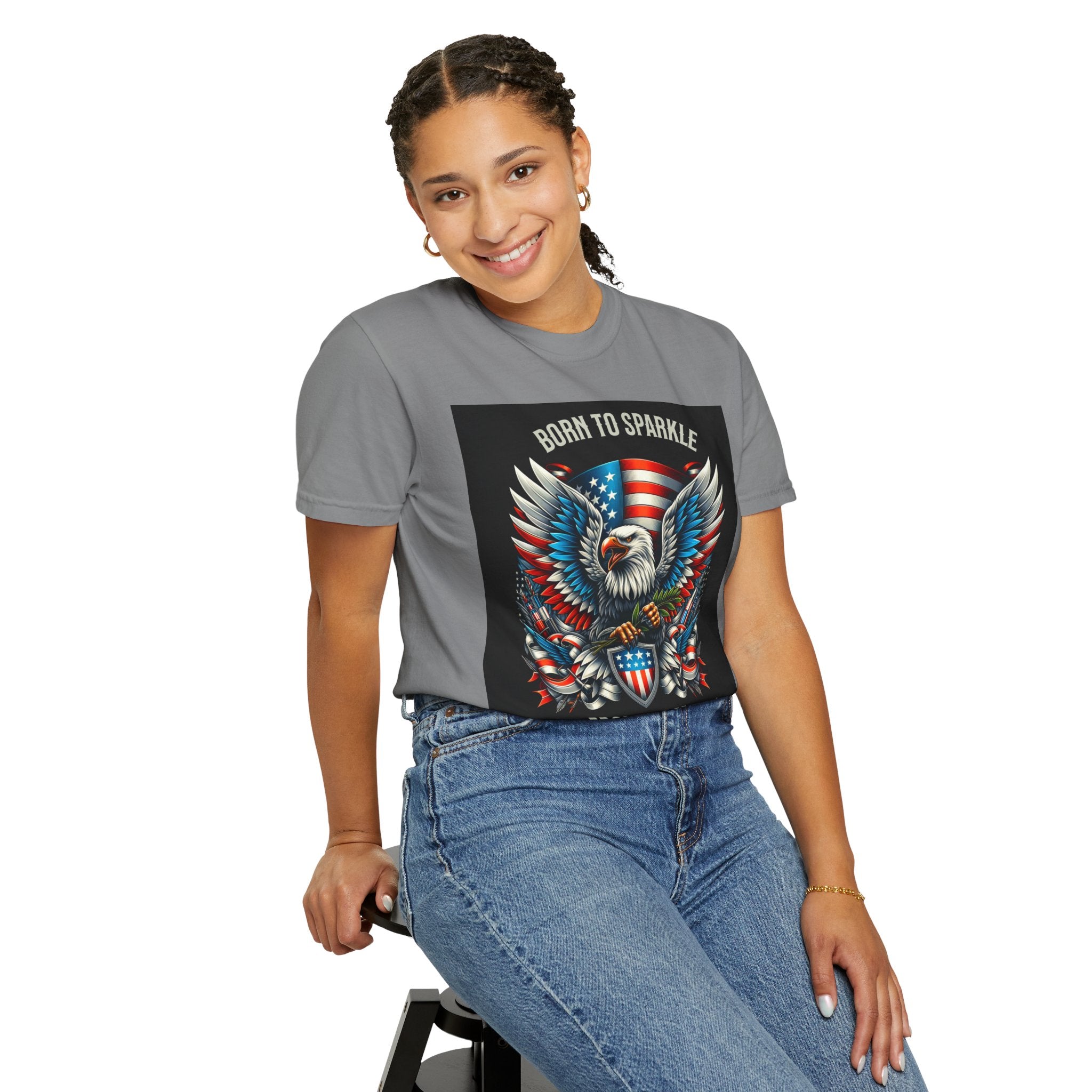 Born to Sparkle Proud to Be American T-Shirt