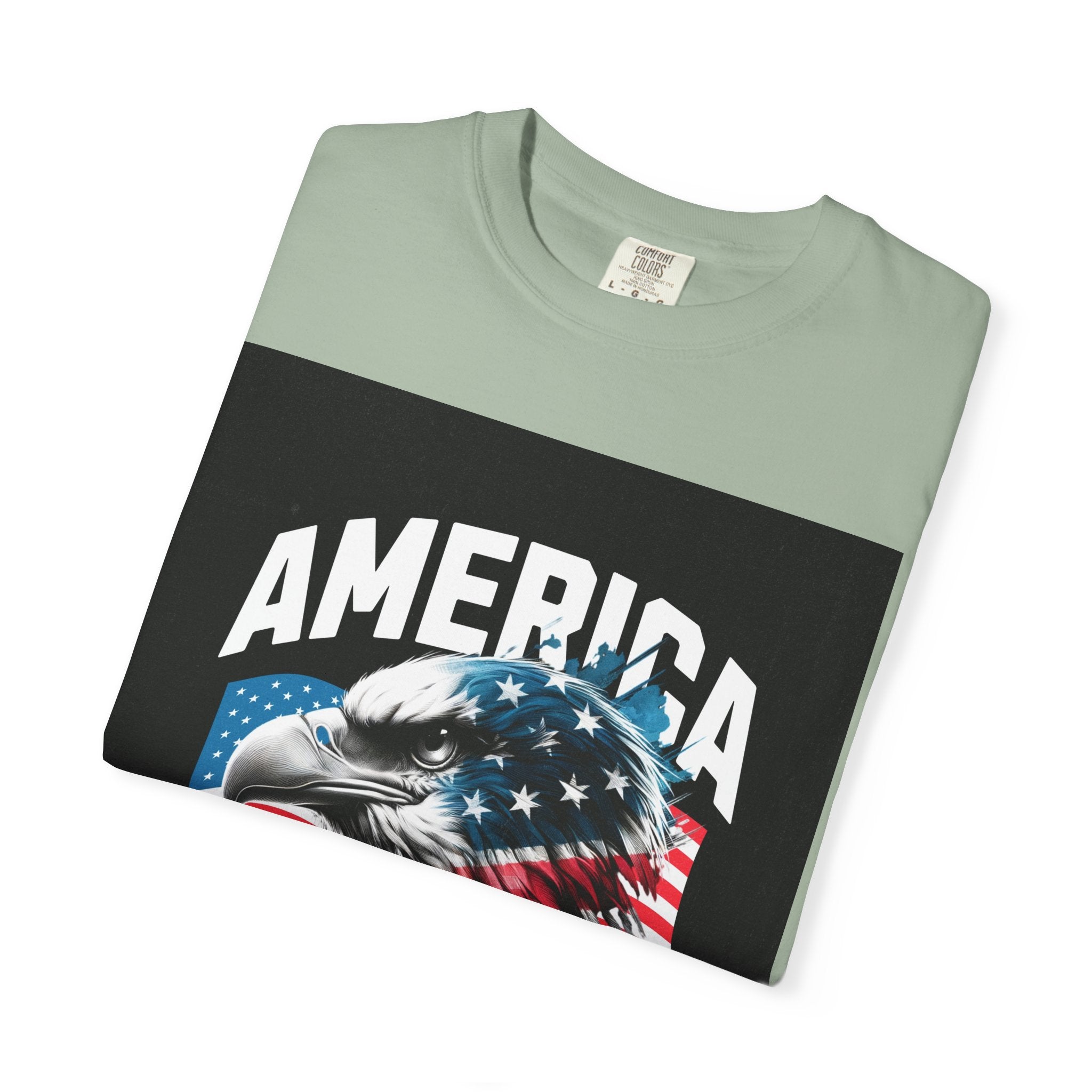 Independence Day T-shirt — 'America' Eagle Flag 4th of July Tee
