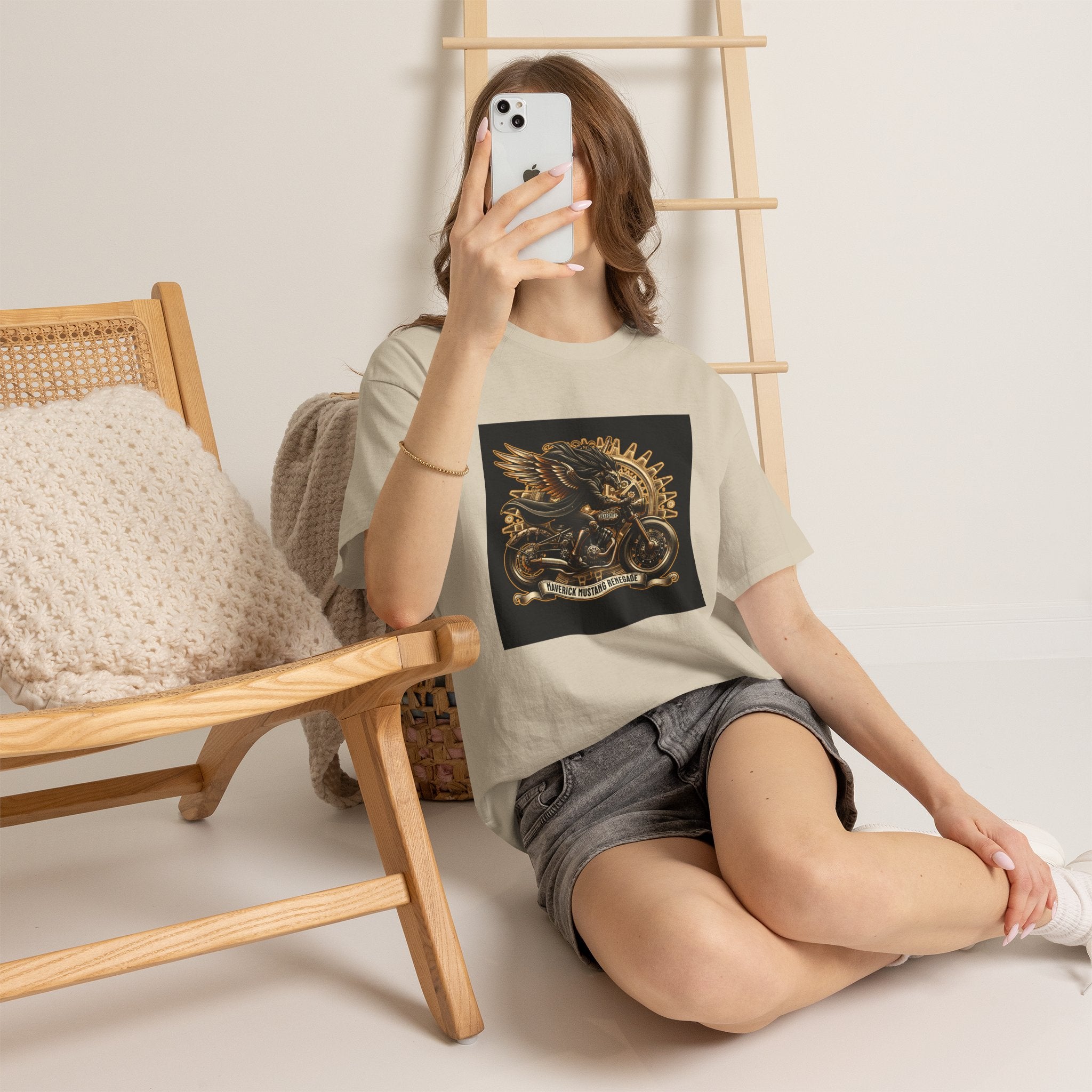Vintage Winged Motorcycle Tee — "Ride Forever, Ride Free" Biker T-Shirt