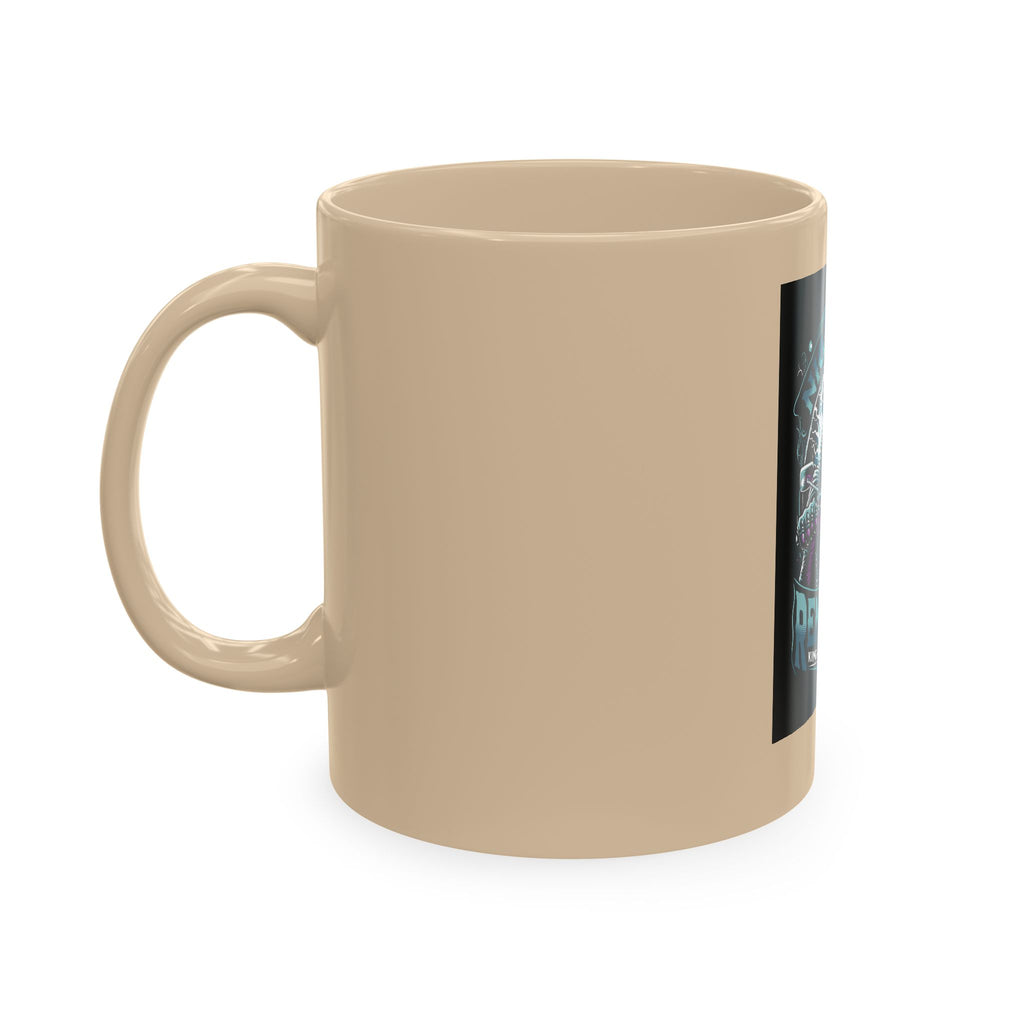 Nightmare Renegade Ceramic Mug — Grim Reaper Biker "King of the Shadows" Coffee Cup