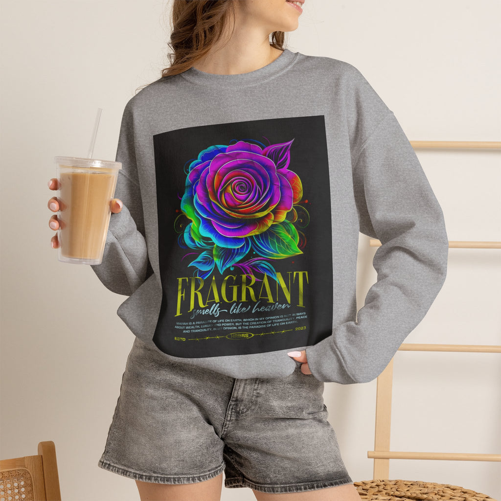 Fluorescent Rose “Fragrant” Crewneck Sweatshirt