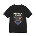 Meowica Cat Tee — Patriotic USA Flag Sunglasses Graphic T-Shirt