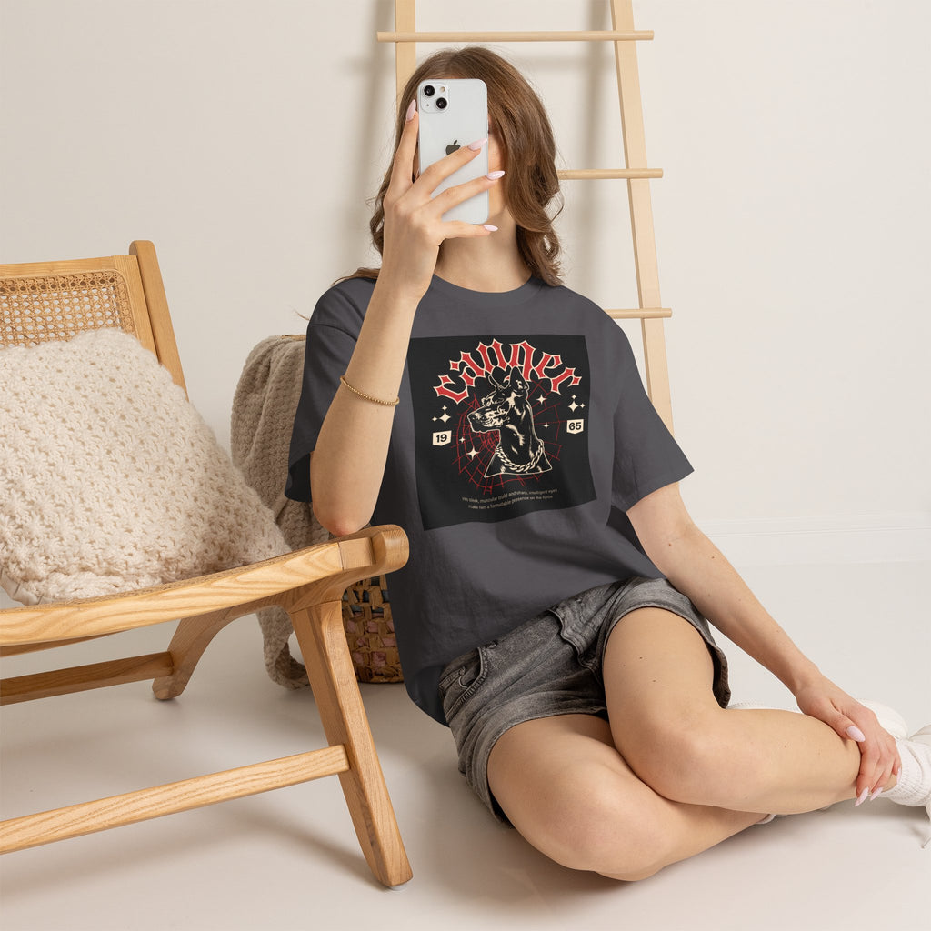 Vintage Gothic Cat Tee — 'Witchery' Retro Occult Graphic T-Shirt