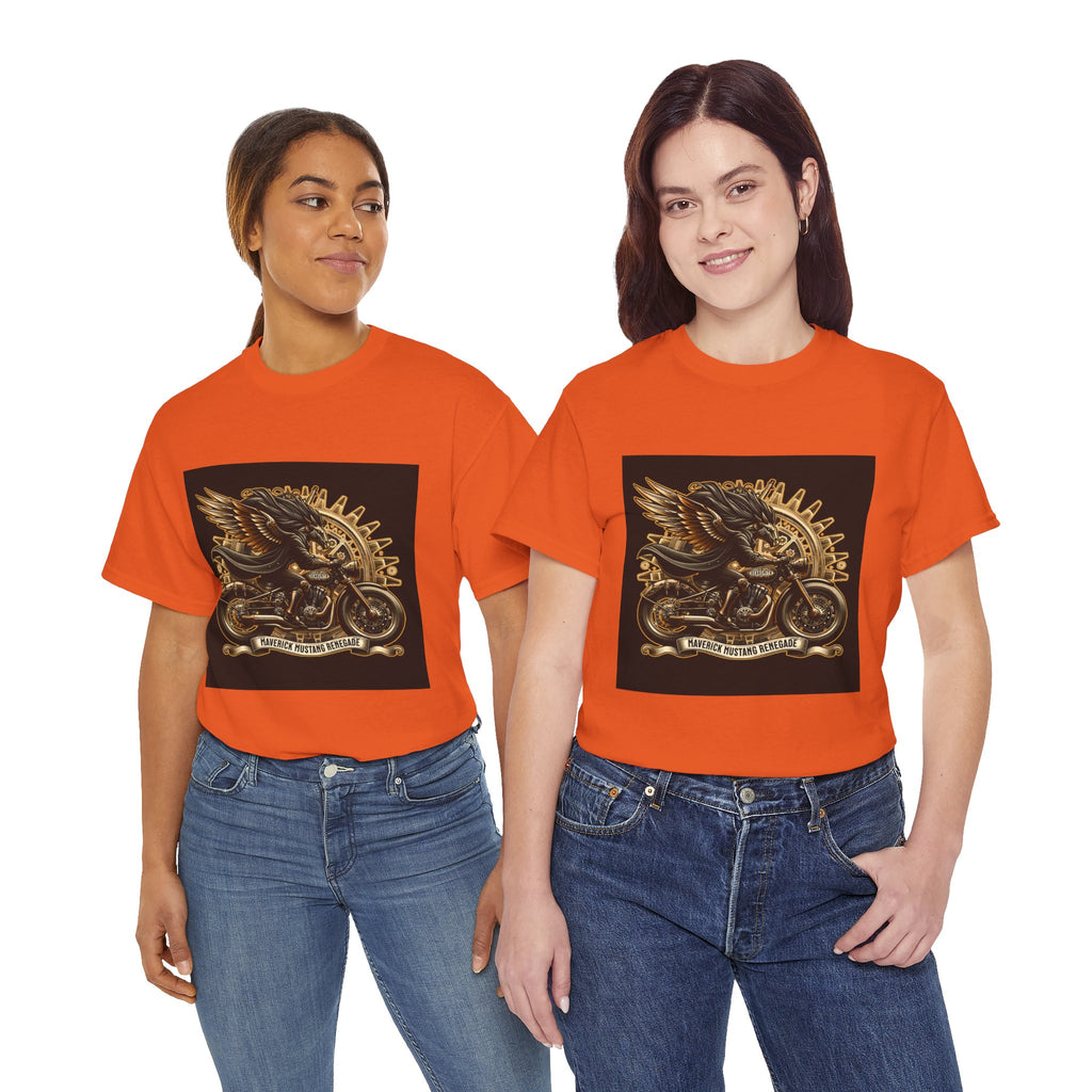 Vintage Winged Motorcycle Tee — "Ride Forever, Ride Free" Biker T-Shirt