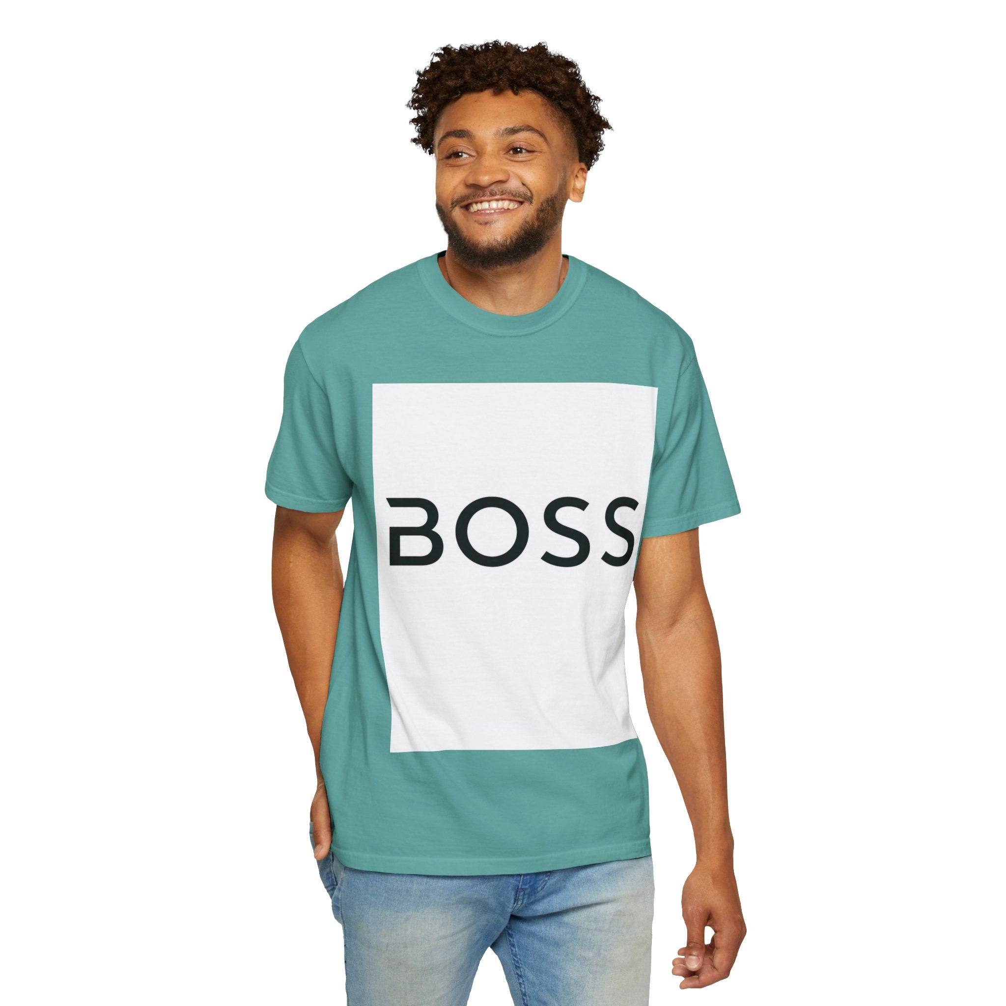 BOSS Graphic T-Shirt — Bold Minimalist Logo Tee for Confident Style