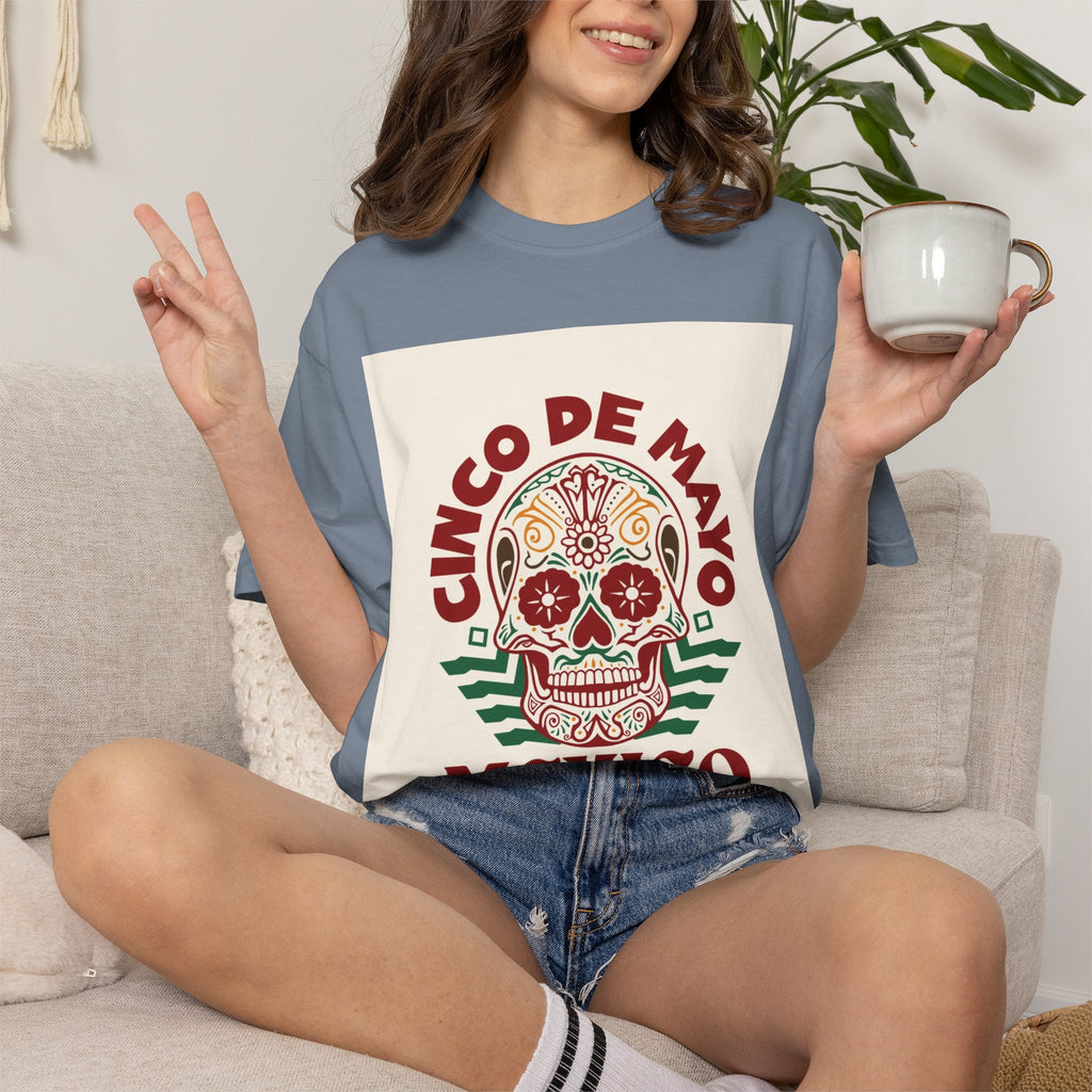 Cinco de Mayo Mexico Sugar Skull T-Shirt