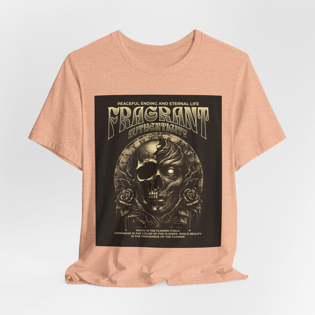 Skull & Roses Graphic Tee — "Fragrant" Vintage Gothic Band Shirt