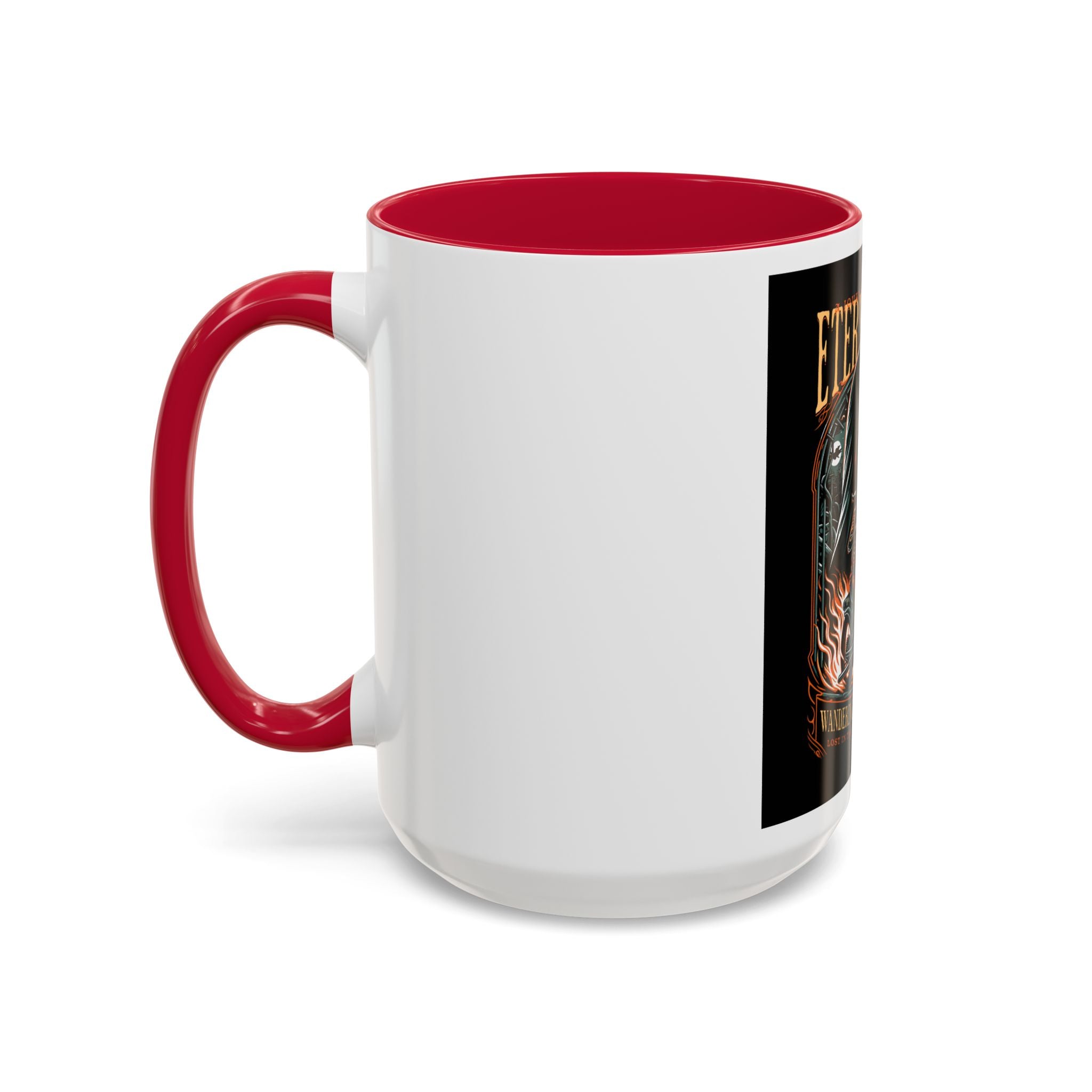 Eternal Exile Skull Biker Mug — Gothic Motorcycle Coffee Cup (11oz/15oz)