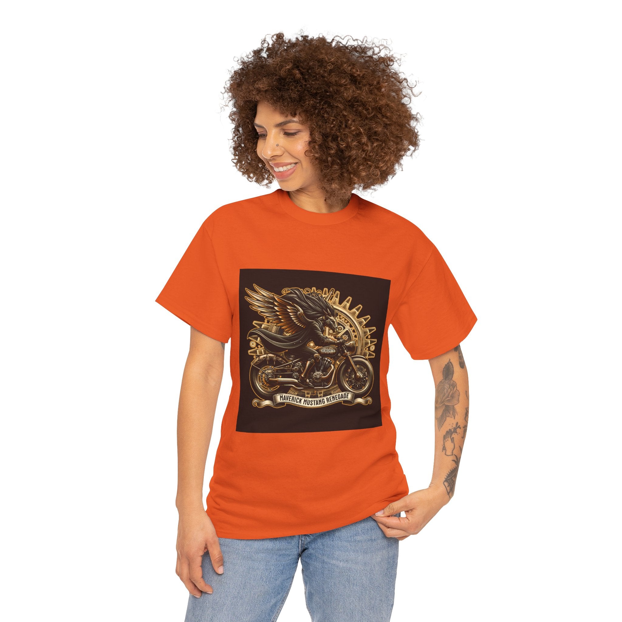 Vintage Winged Motorcycle Tee — "Ride Forever, Ride Free" Biker T-Shirt