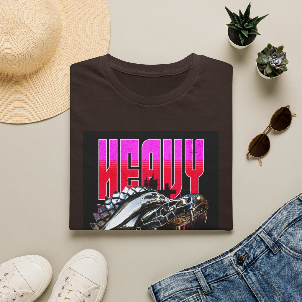 Heavy Steel T-Shirt — Retro Motorcycle Skull Graphic Tee