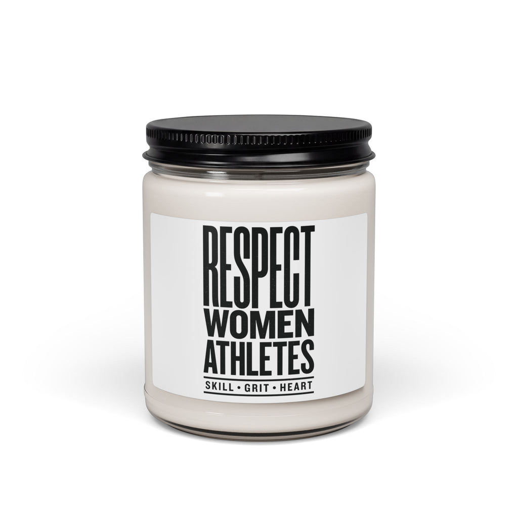 Respect Women Athletes Candle | Scented Soy Candle, Feminist Sports Fandom