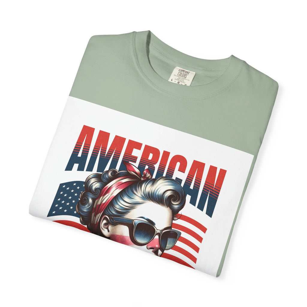 American Mama T‑Shirt — Vintage Patriotic Mom Tee