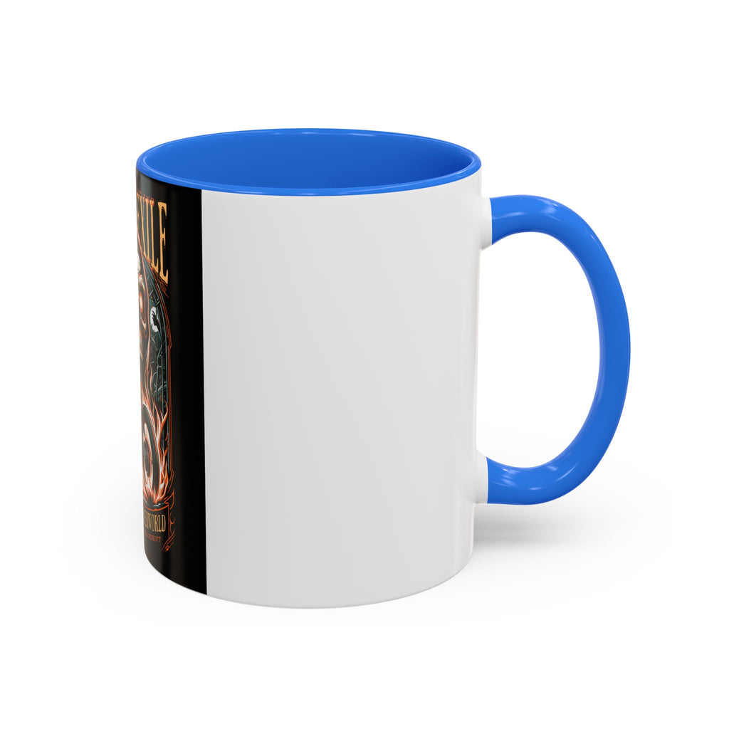 Eternal Exile Skull Biker Mug — Gothic Motorcycle Coffee Cup (11oz/15oz)