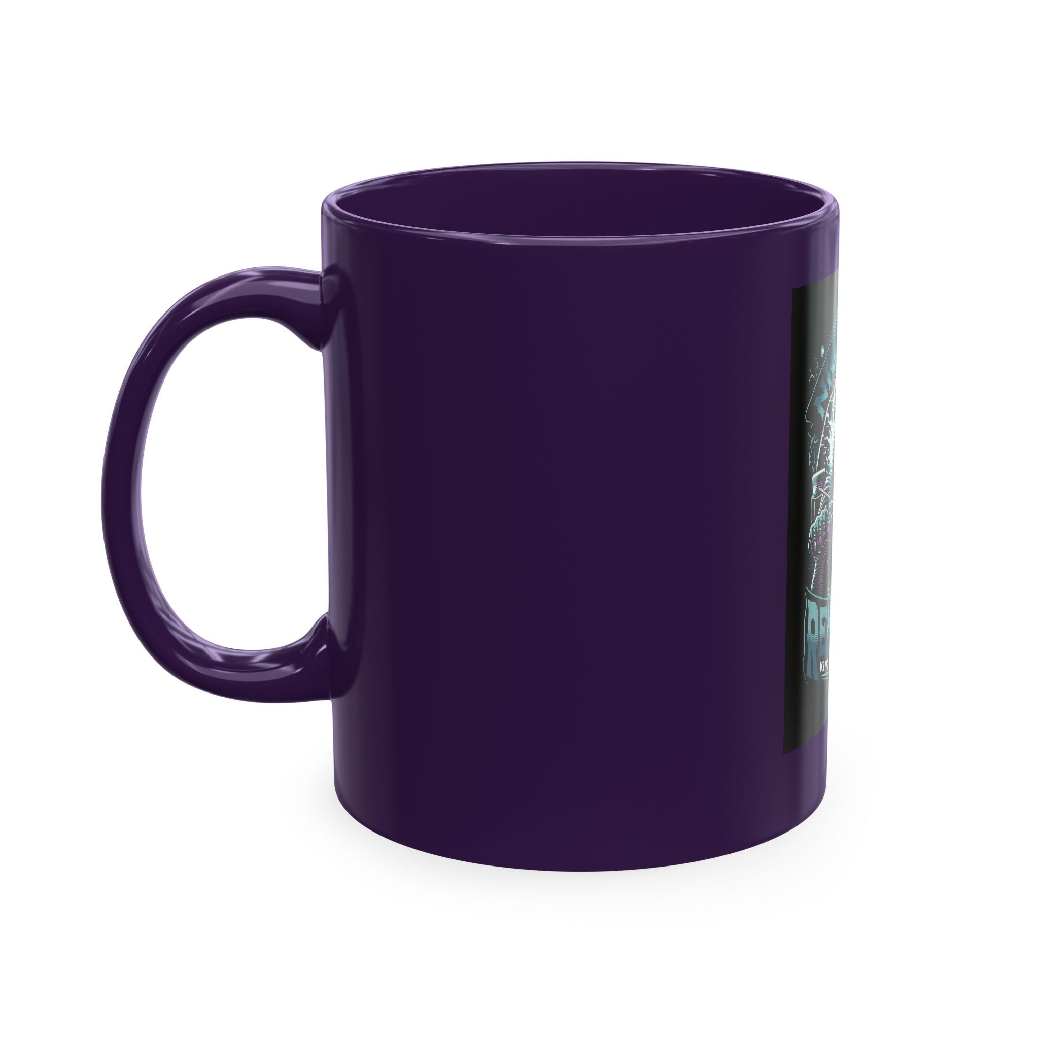 Nightmare Renegade Ceramic Mug — Grim Reaper Biker "King of the Shadows" Coffee Cup