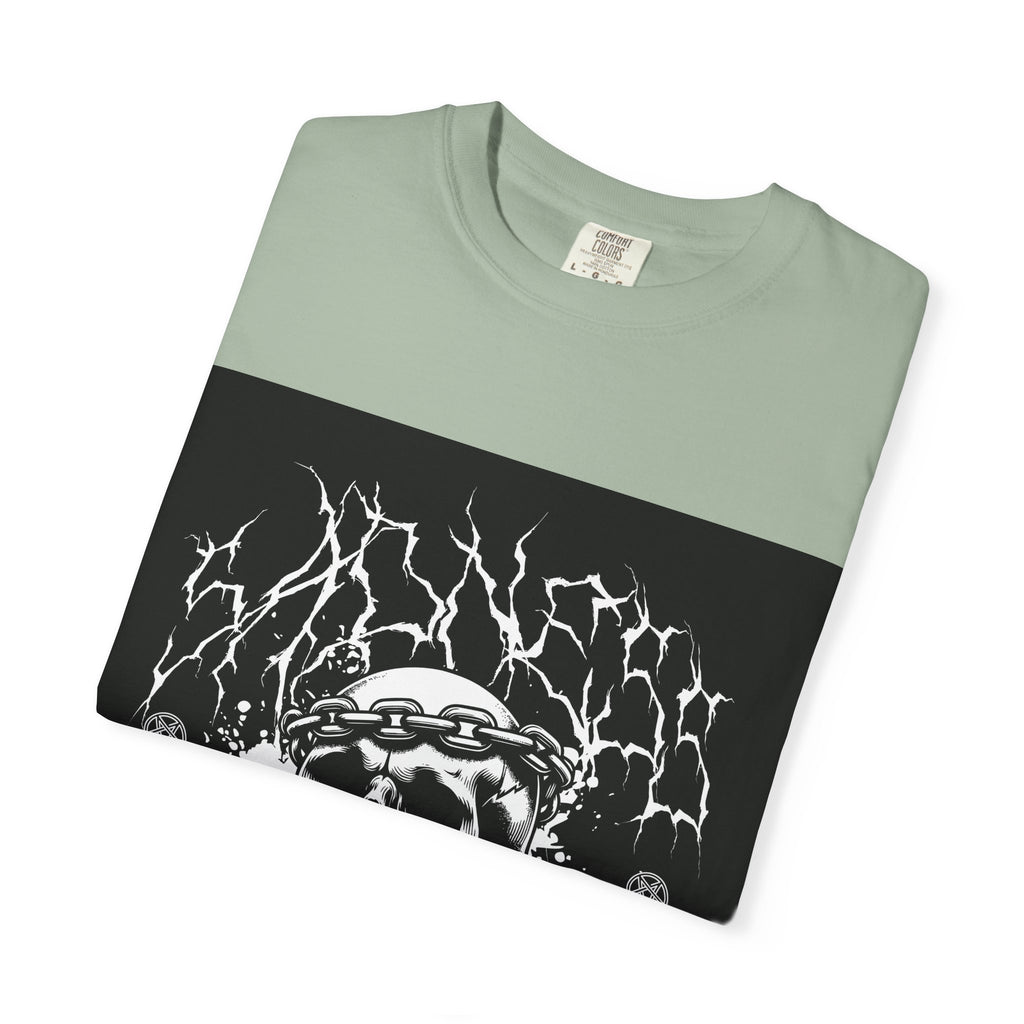 Graphic T-Shirt — 'Break a Path Through the Darkness' Skull Lightning Design