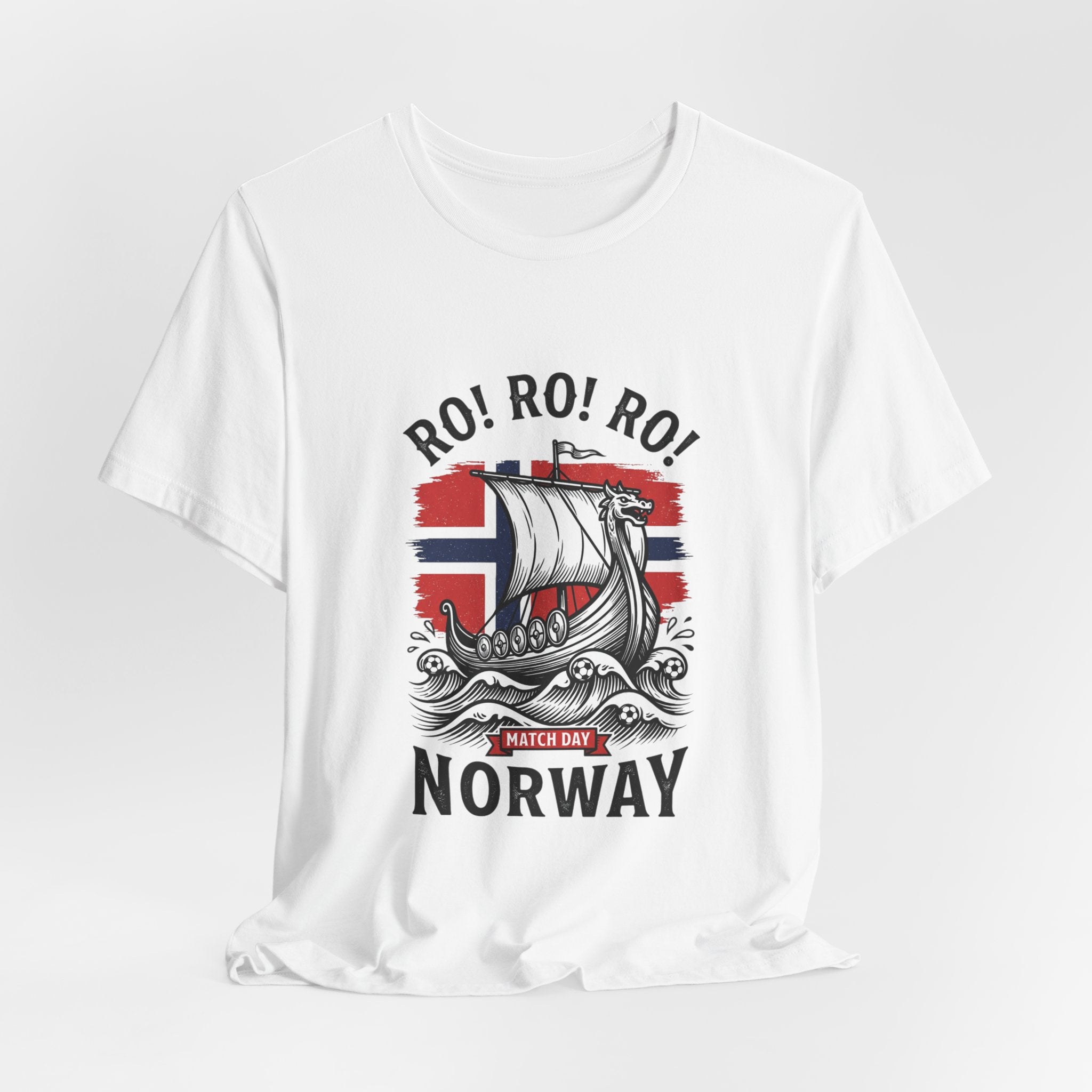 Ro! Ro! Ro! Viking Longship Norway Tee | Norwegian Flag, Football Chant