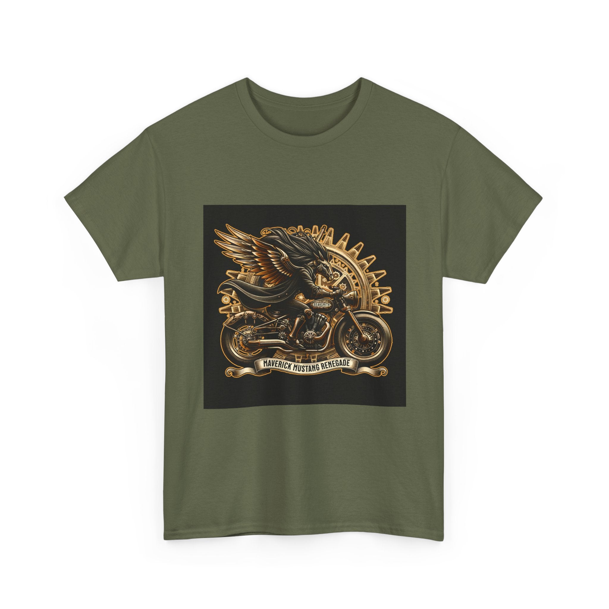 Vintage Winged Motorcycle Tee — "Ride Forever, Ride Free" Biker T-Shirt