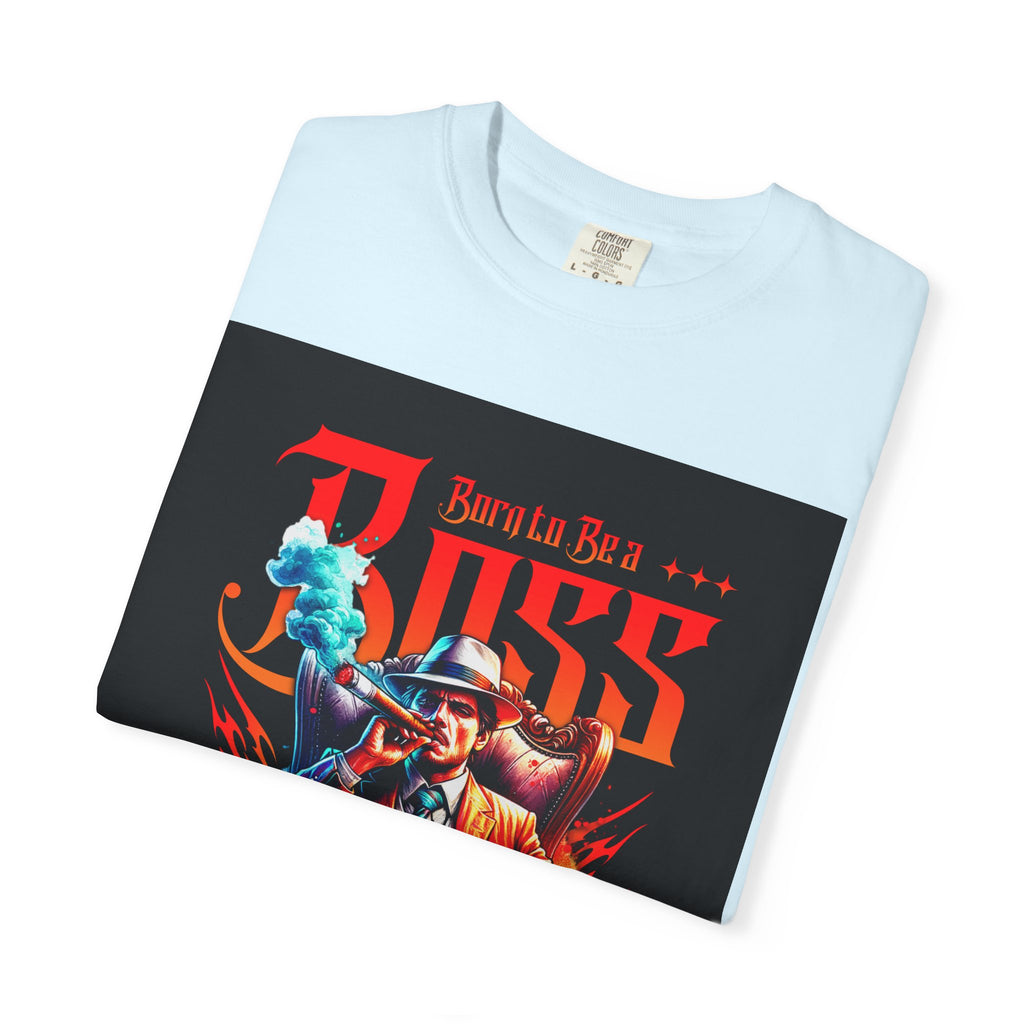 Boss Vintage Graphic T-Shirt — "Born to Be a Boss" Retro Mafia Design