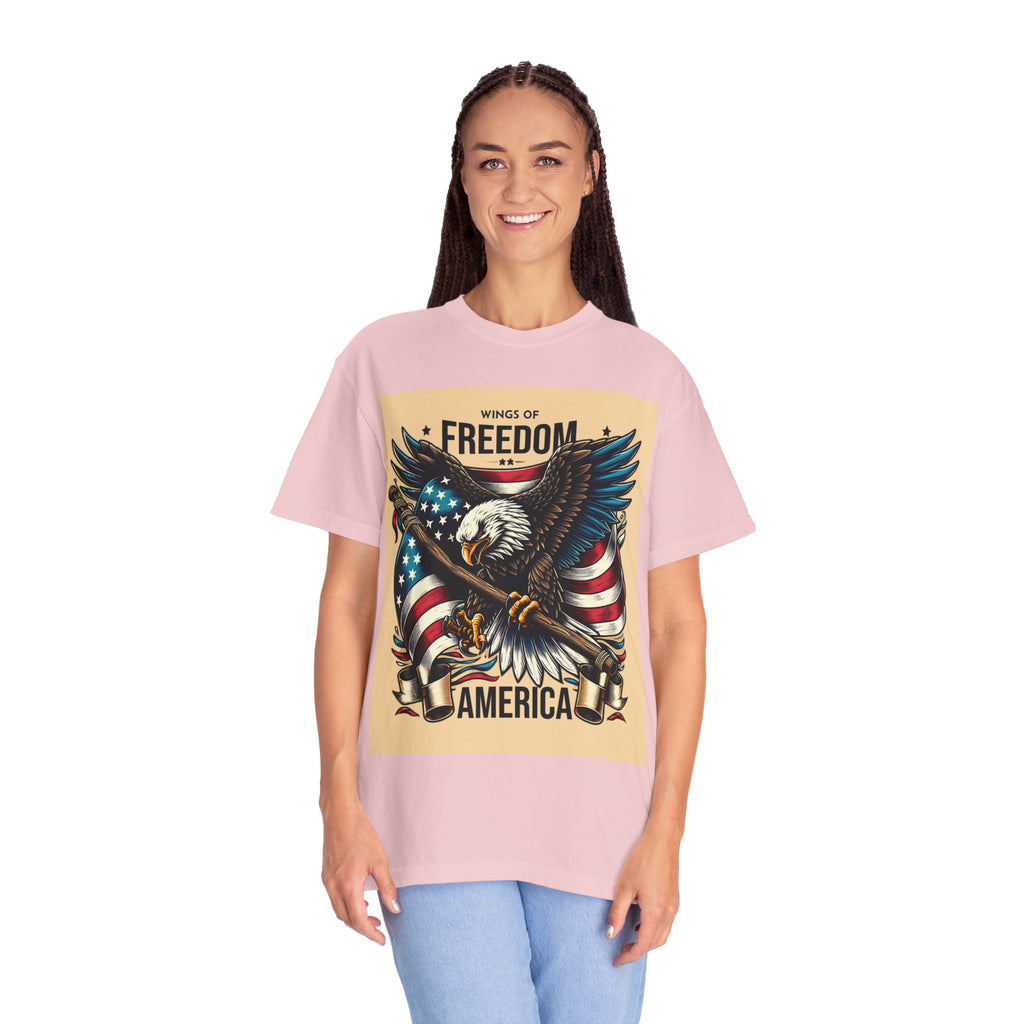 Freedom Eagle T-Shirt — Wings of America Patriotic Graphic Tee