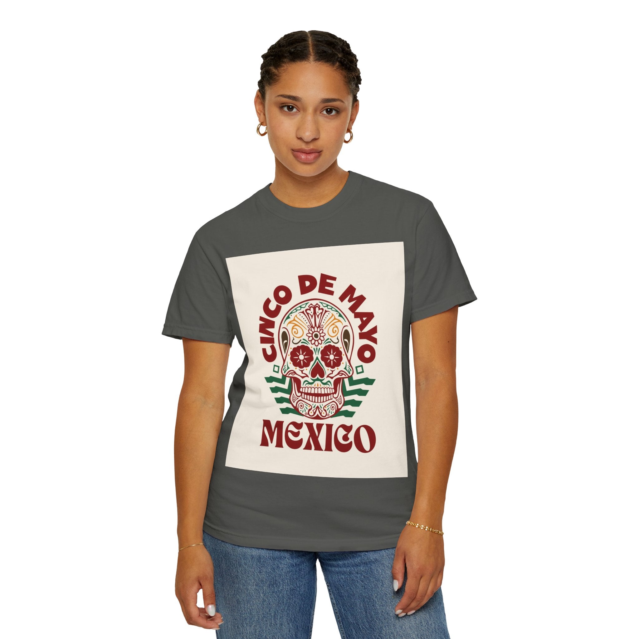 Cinco de Mayo Mexico Sugar Skull T-Shirt