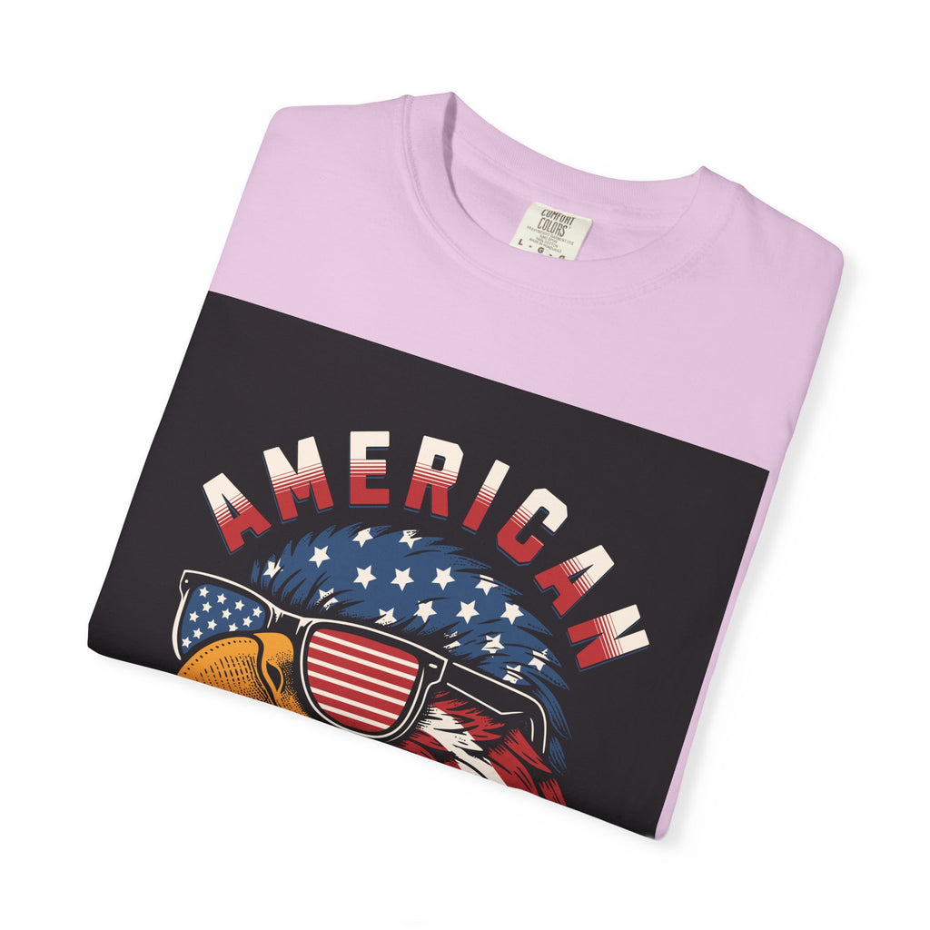 American Eagle Sunglasses T-Shirt — Patriotic USA Flag Graphic