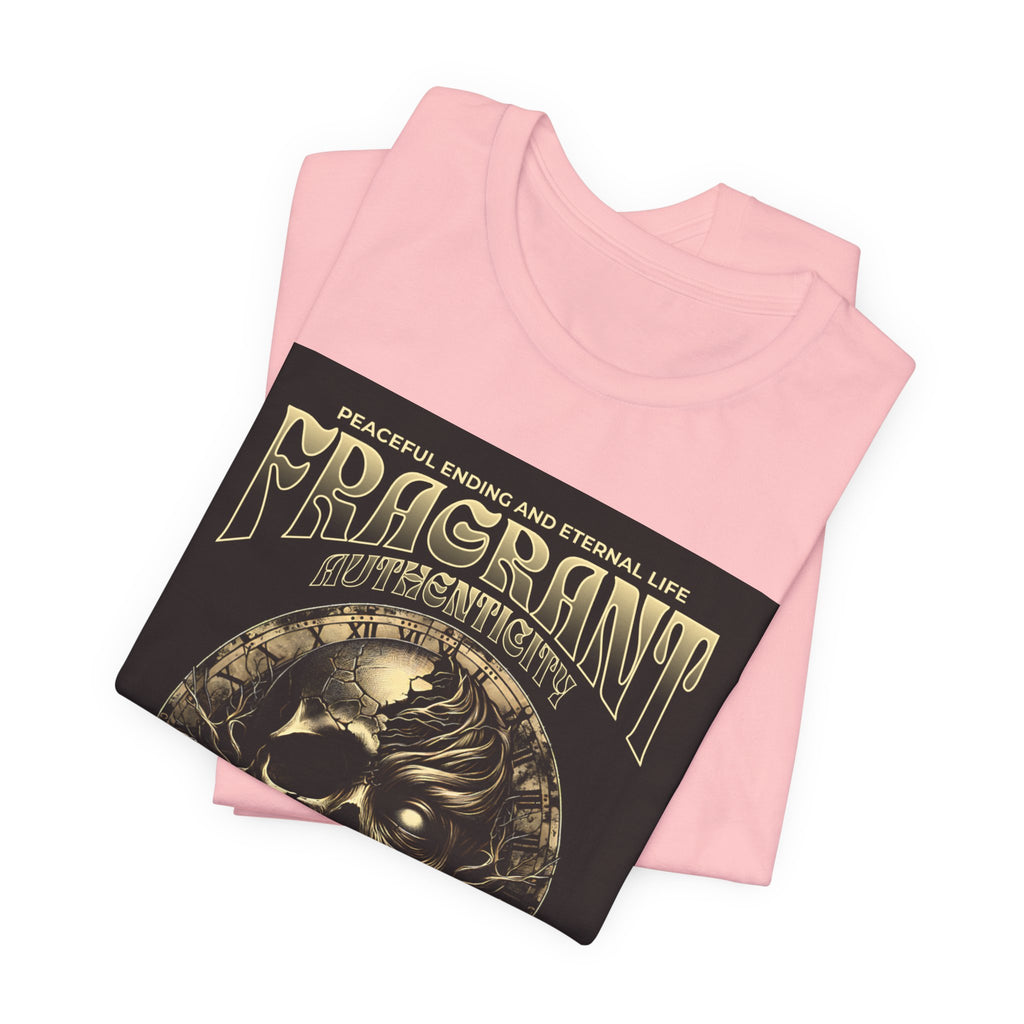 Skull & Roses Graphic Tee — "Fragrant" Vintage Gothic Band Shirt