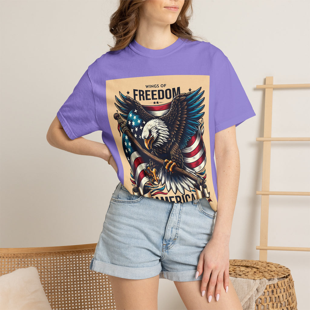 Freedom Eagle T-Shirt — Wings of America Patriotic Graphic Tee