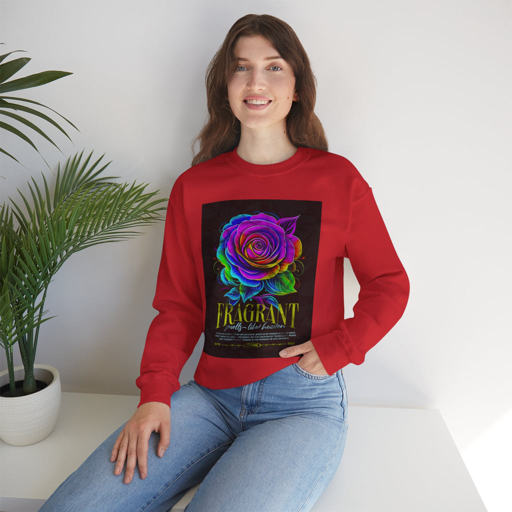 Fluorescent Rose “Fragrant” Crewneck Sweatshirt