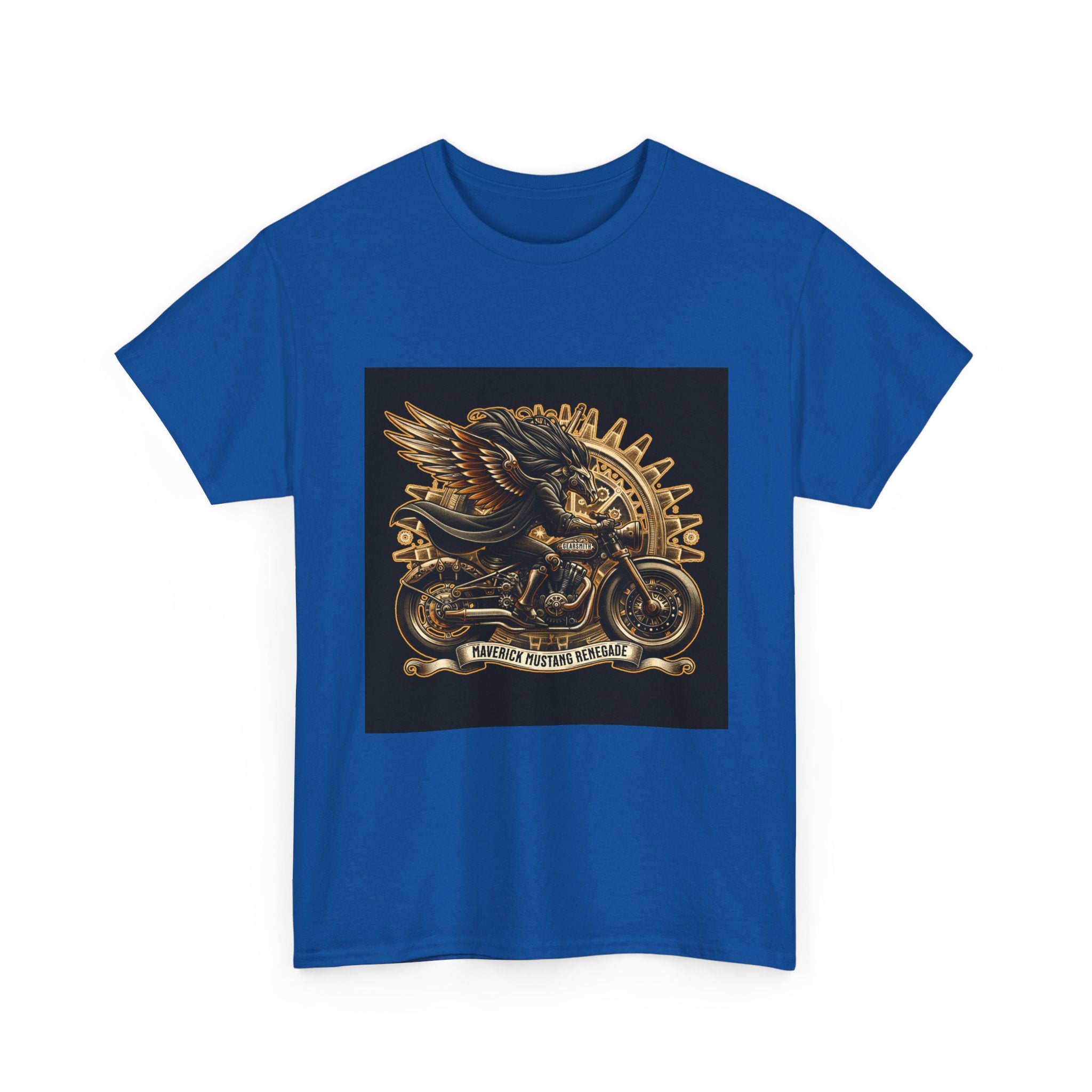 Vintage Winged Motorcycle Tee — "Ride Forever, Ride Free" Biker T-Shirt
