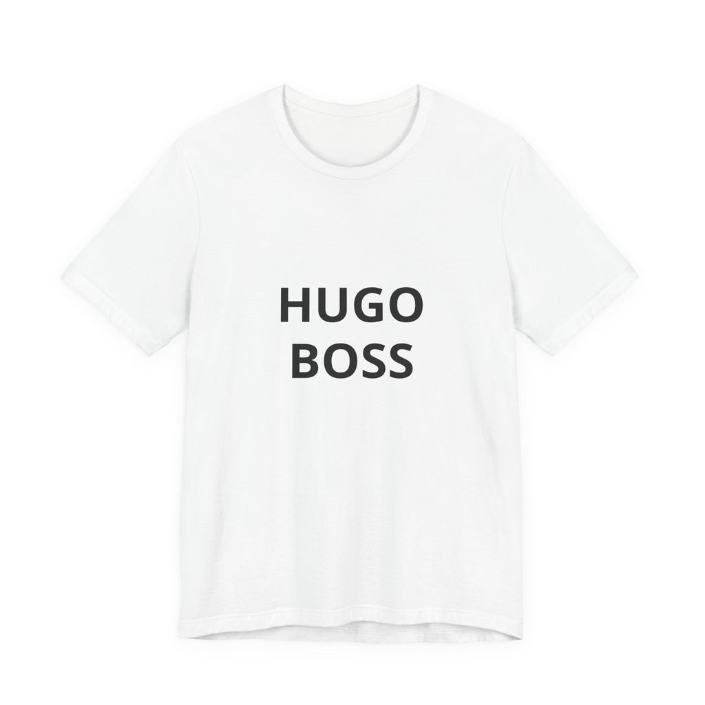 Graphic Tee — "HUGO BOSS" Minimalist Text T-Shirt