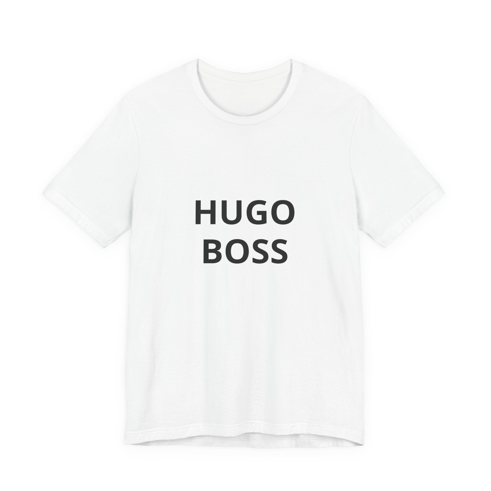 Graphic Tee — "HUGO BOSS" Minimalist Text T-Shirt