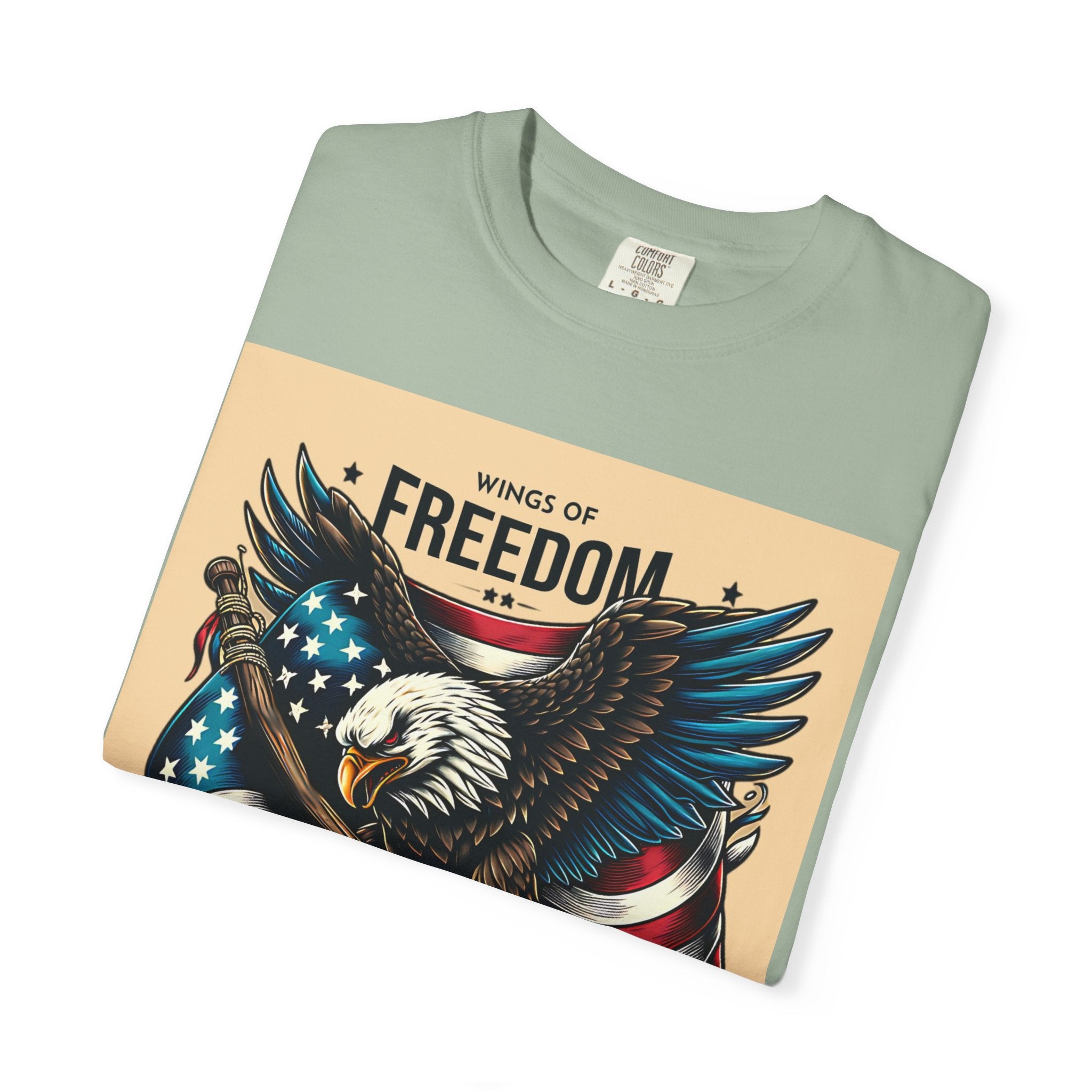 Freedom Eagle T-Shirt — Wings of America Patriotic Graphic Tee