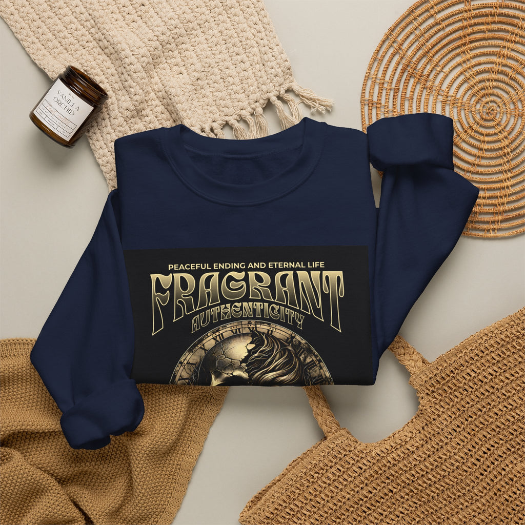 Skull & Roses Crewneck Sweatshirt — “Decrepit” Gothic Graphic