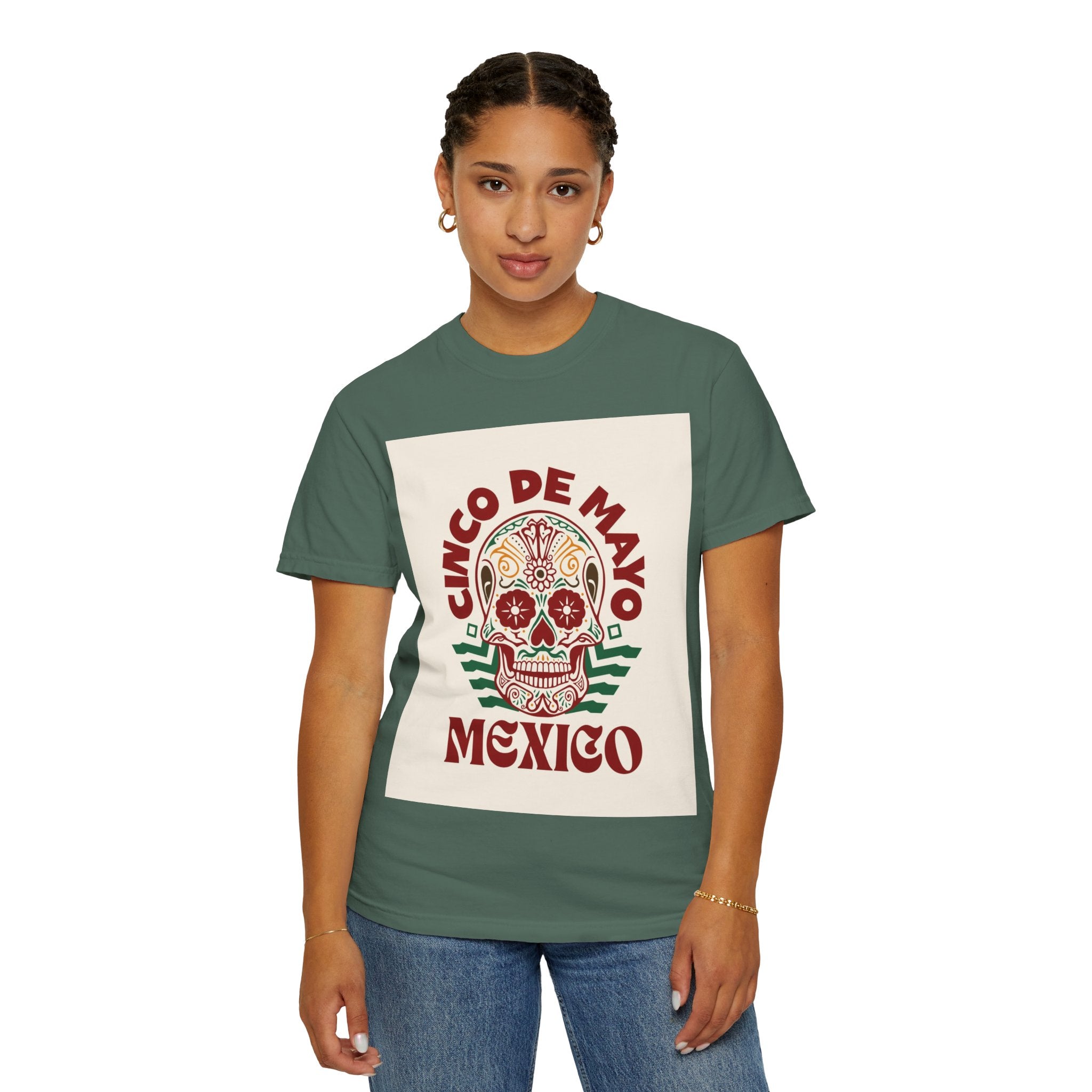 Cinco de Mayo Mexico Sugar Skull T-Shirt