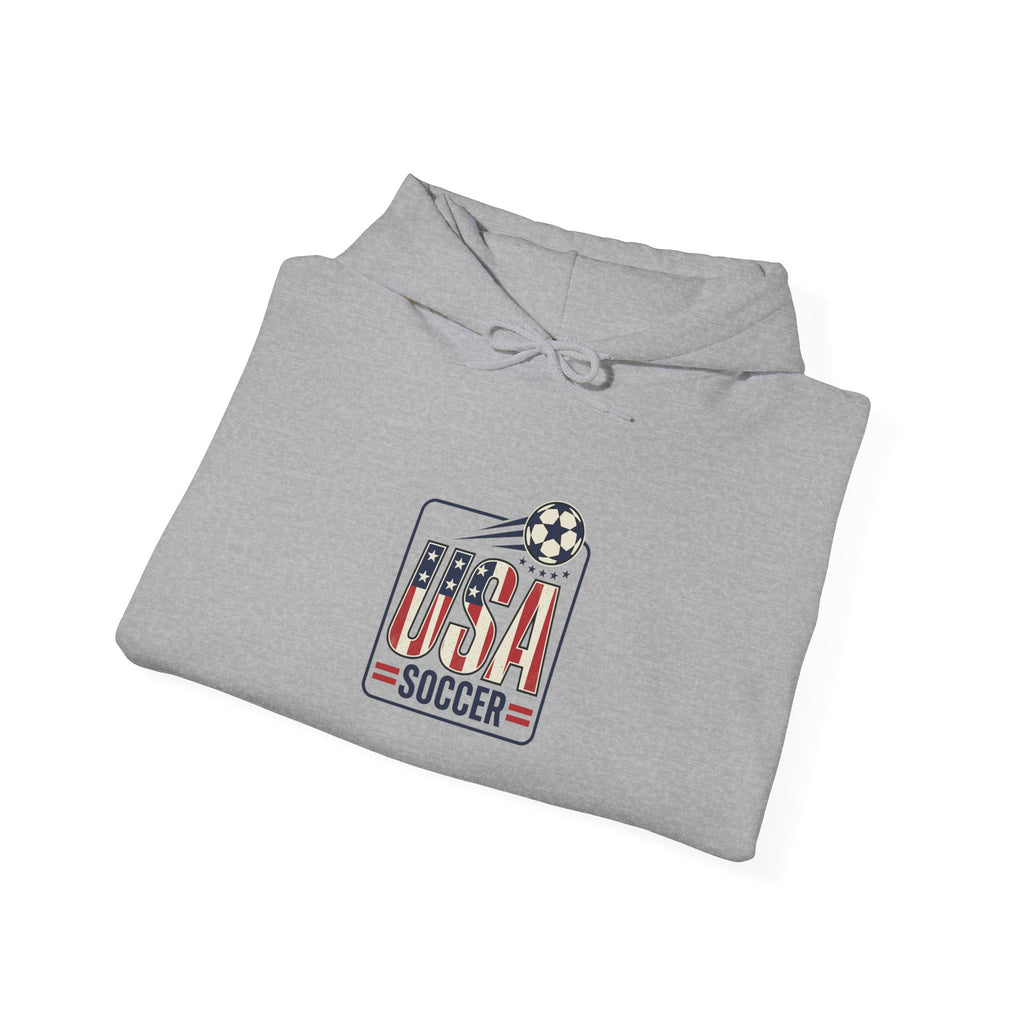 USA Soccer Hoodie | Country Pride, American Flag Crest