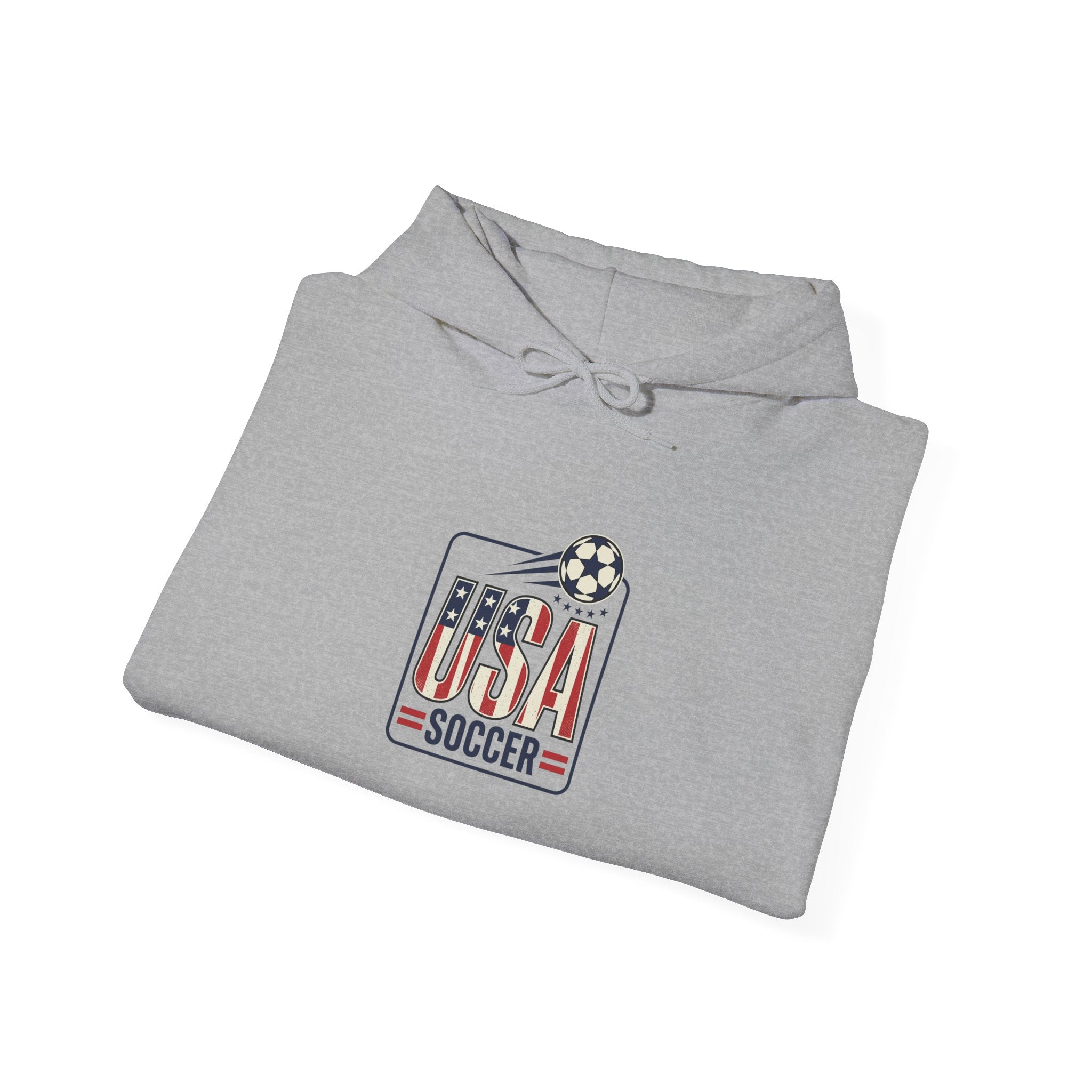 USA Soccer Hoodie | Country Pride, American Flag Crest
